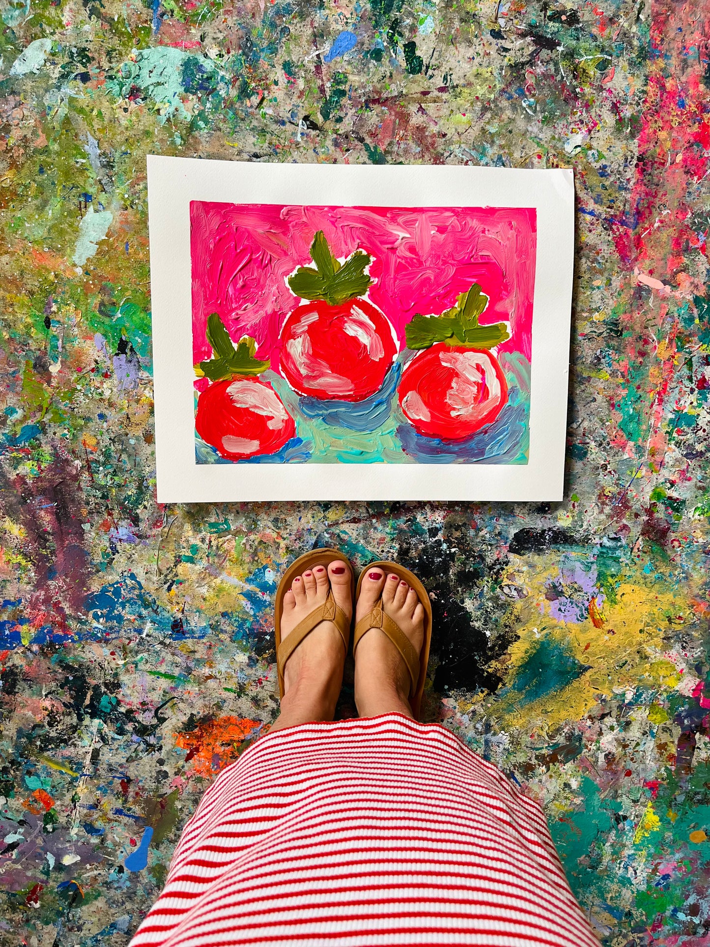 “Tomato Tomato” FRAMED original painting