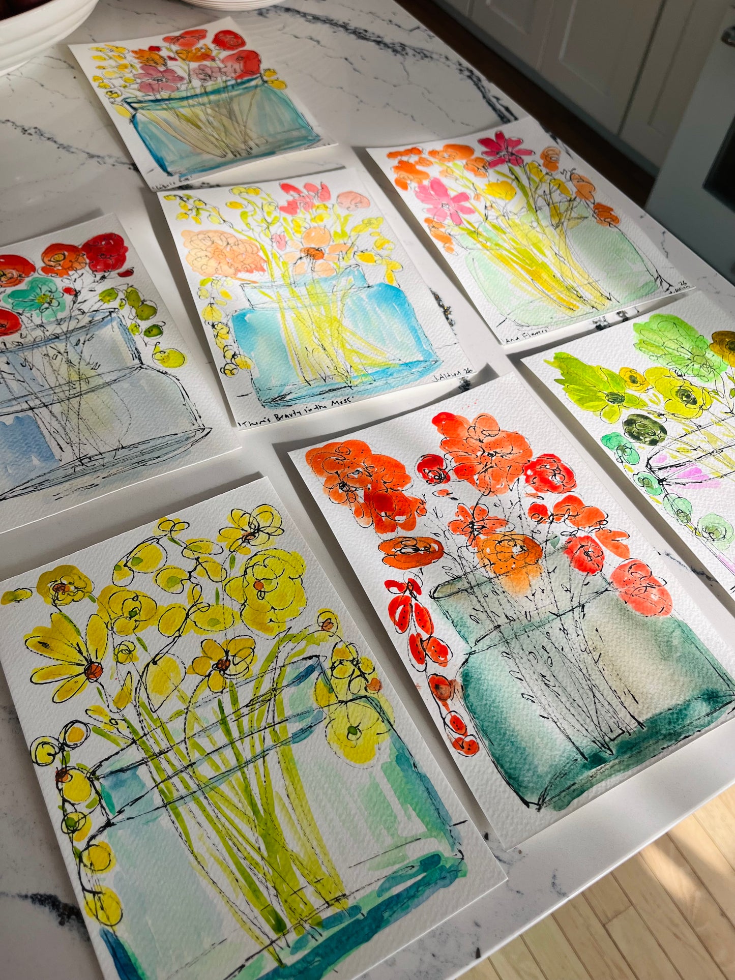 “Reminds Me” original watercolor mini on paper