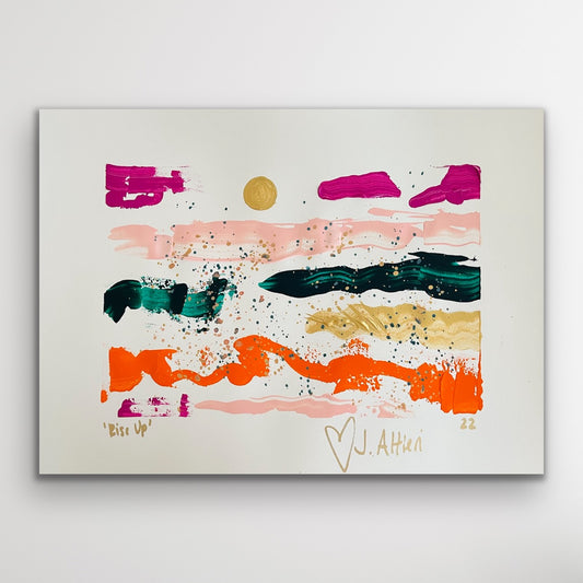 “Rise Up” acrylic on paper original painting