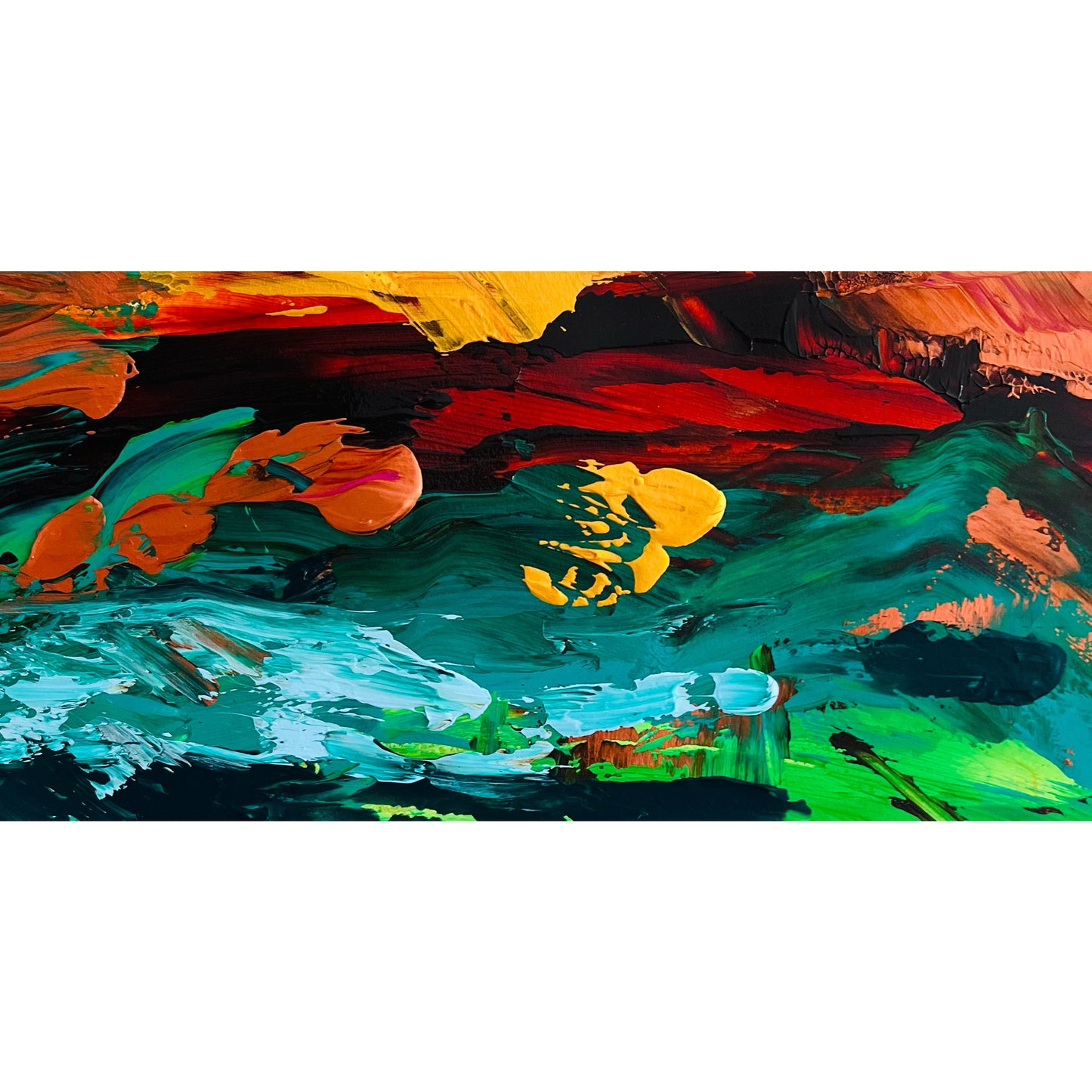 “Fall 7 Get Up 8” original painting on paper