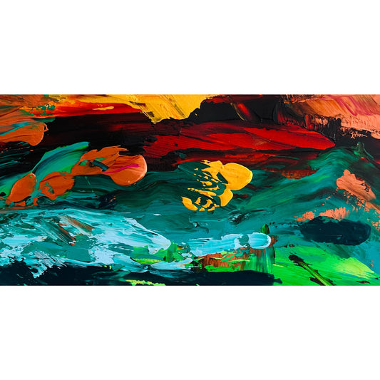 “Fall 7 Get Up 8” original painting on paper