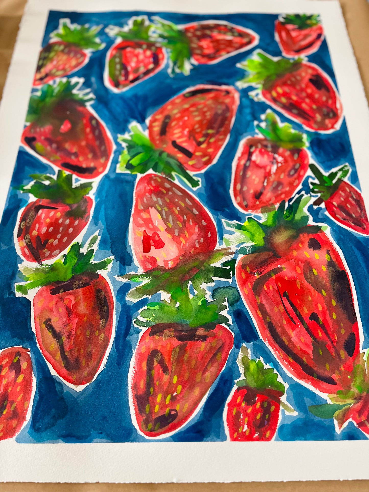 “The Ripe Life” Original Painting on paper (unframed)