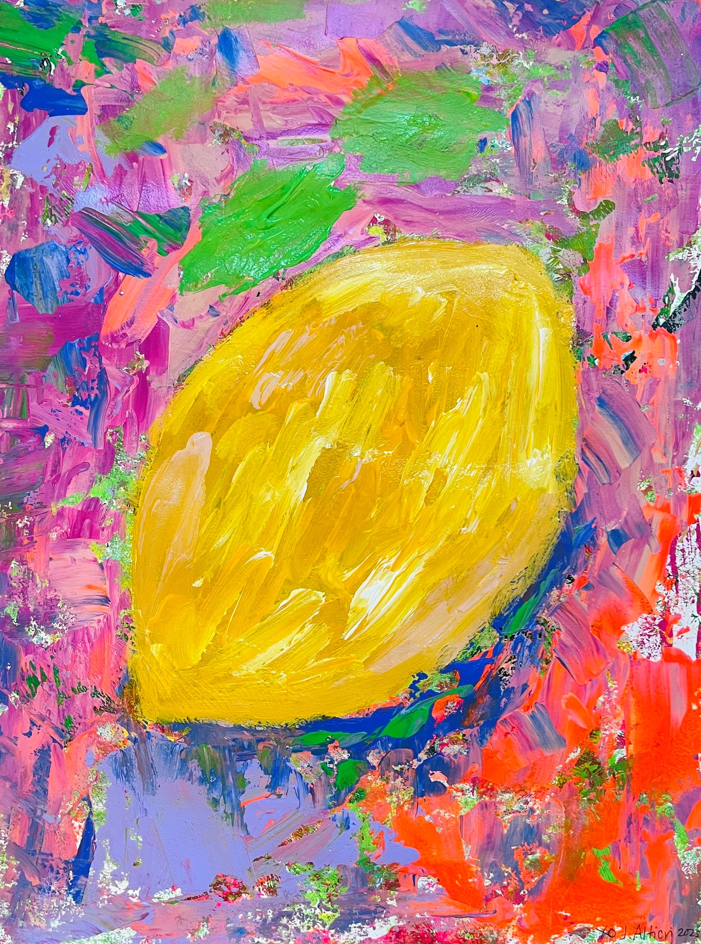 “Italy is the Light at the End of this Tunnel” original acrylic on paper