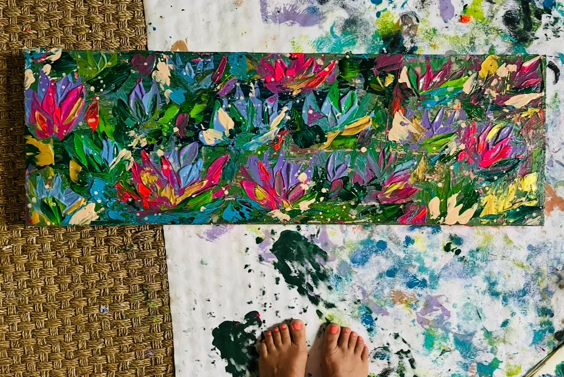 “Gather” Original painting on gallery wrapped canvas