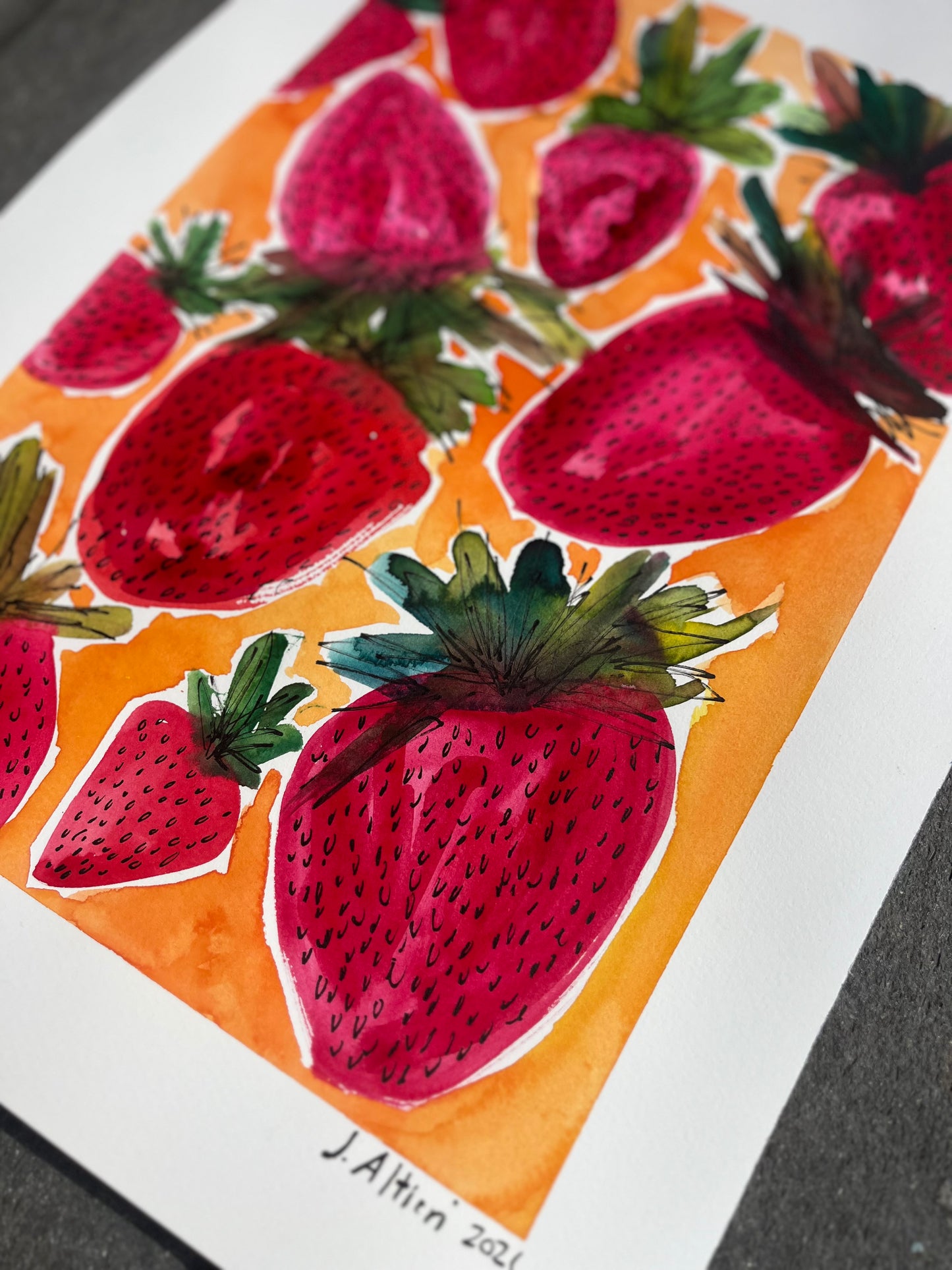 “It’s the Little Things” original watercolor on paper (unframed)
