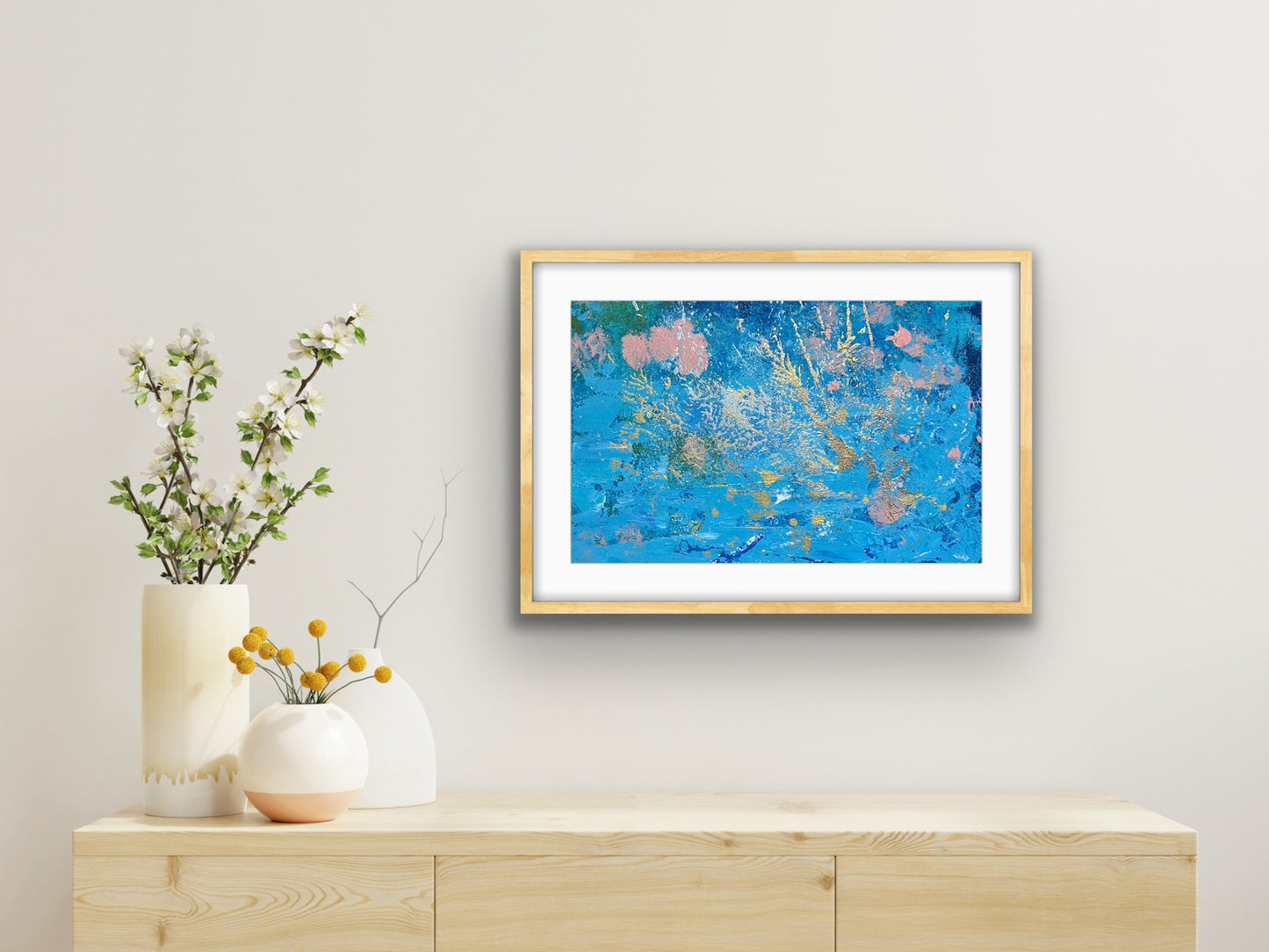 “Dive Right In” original painting on paper