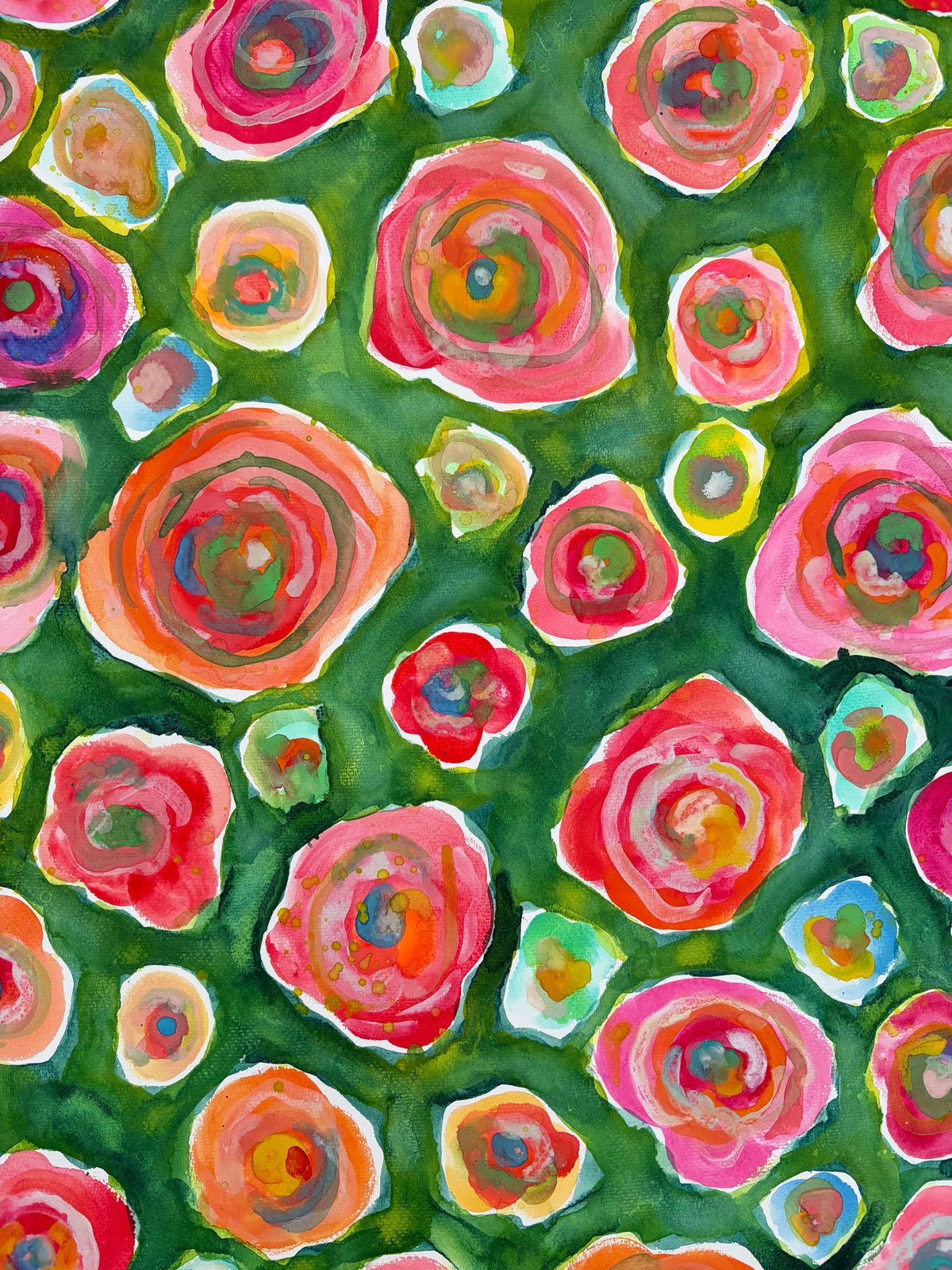 “Life Loves Me” original watercolor on paper