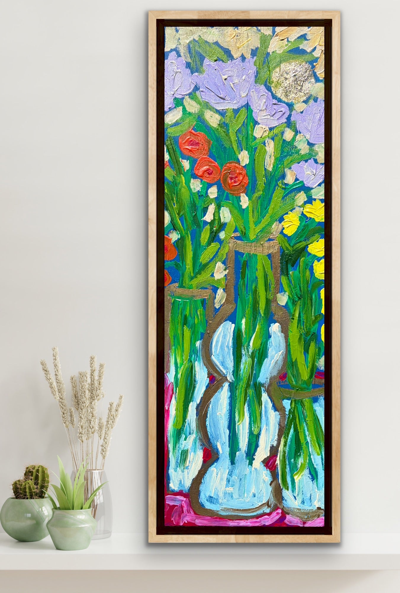 “Make Your Whole Life About Love” original painting on gallery wrapped canvas.