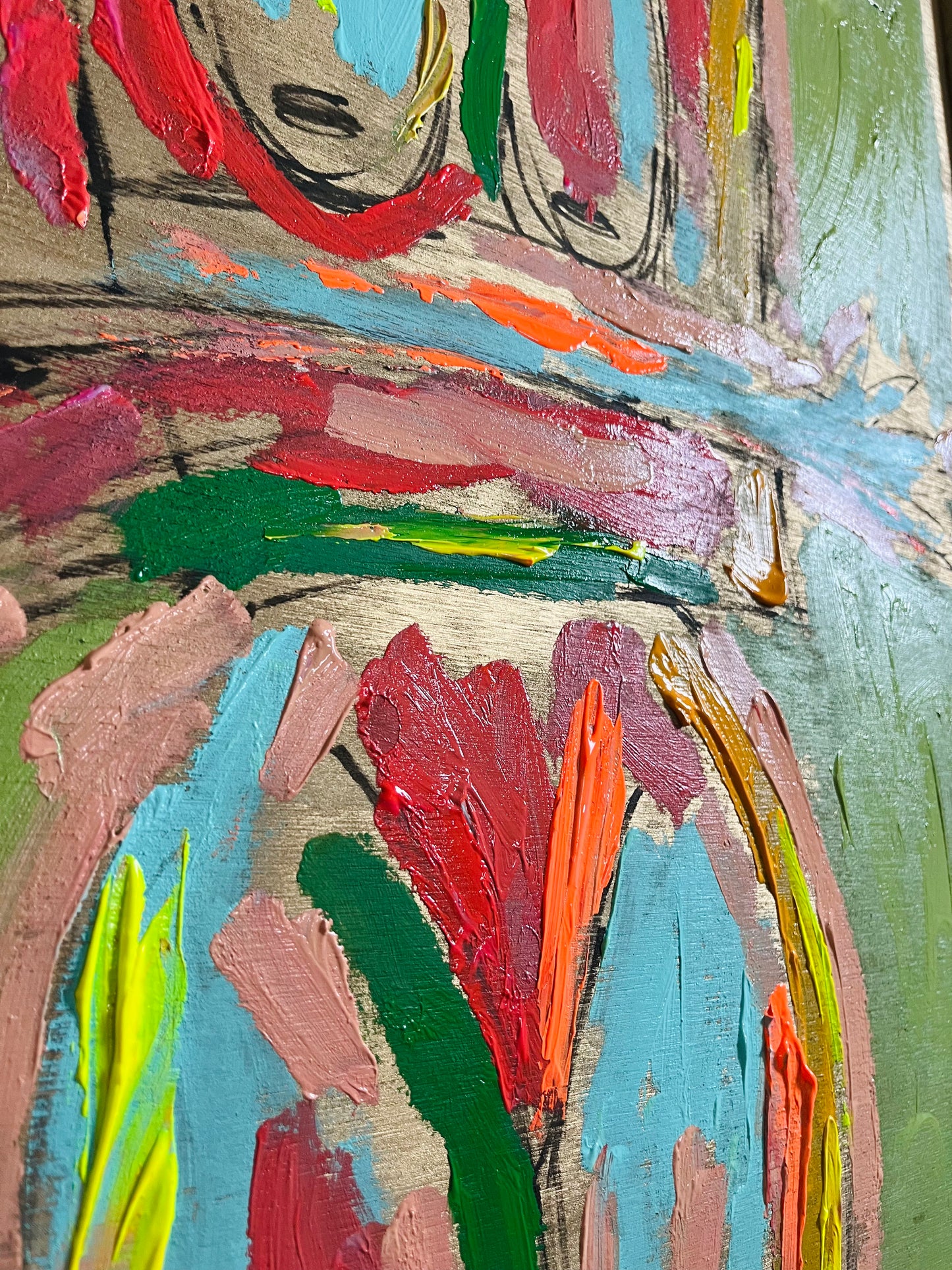 “The Wilderness Within” original painting on wood frame