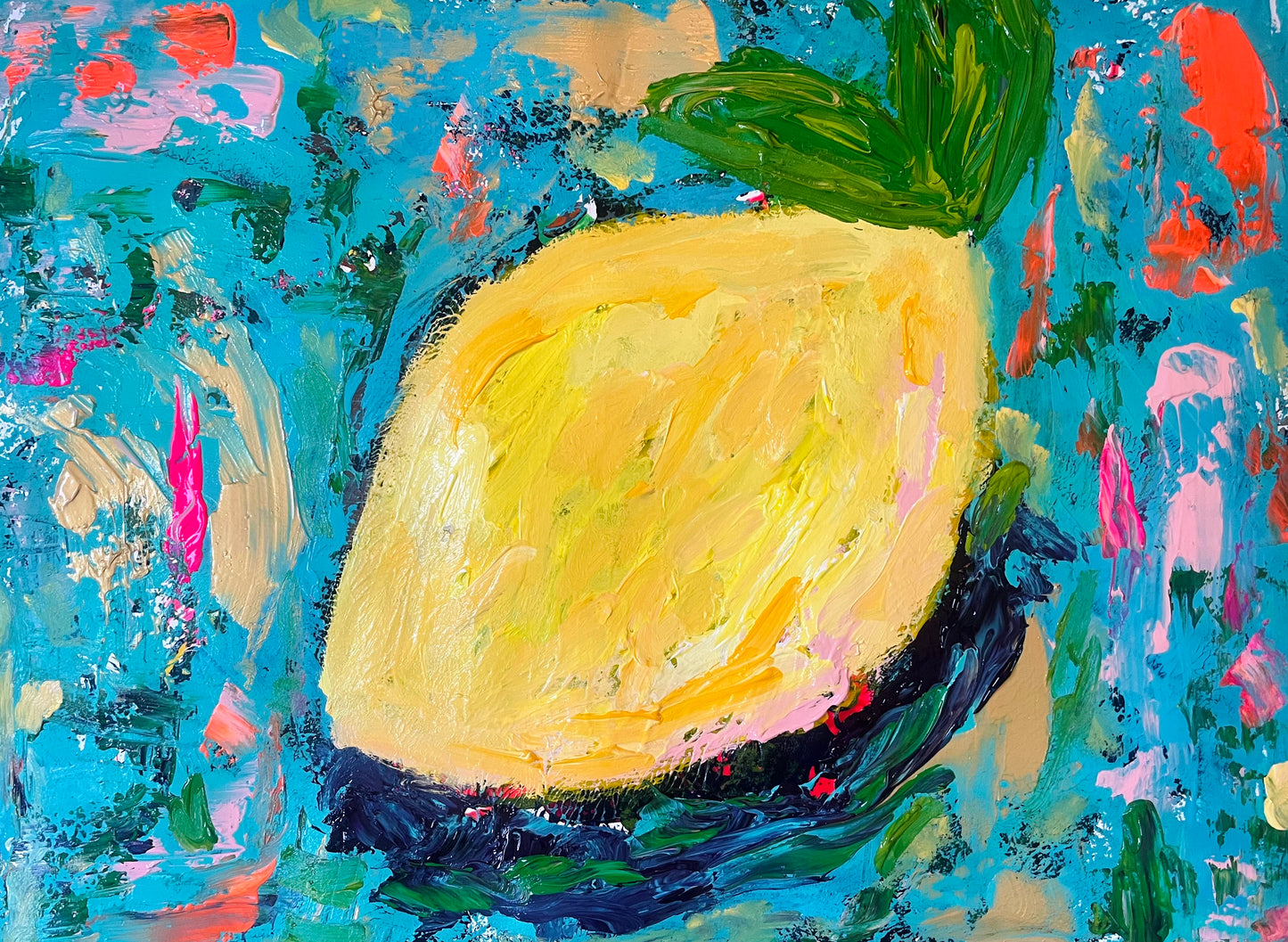 “Insist on Joy” Original Acrylic Painting on Paper