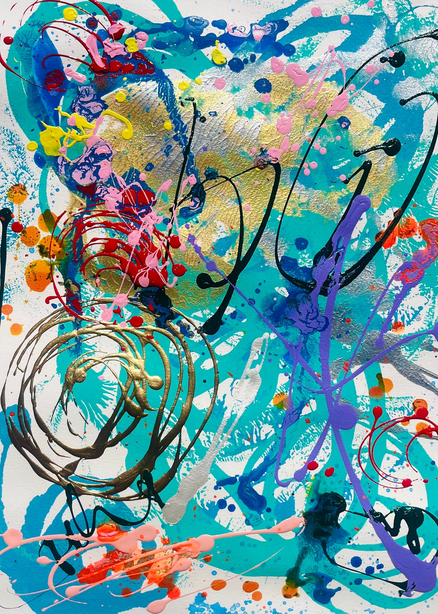 “Splish Splash” original painting on paper (unframed)