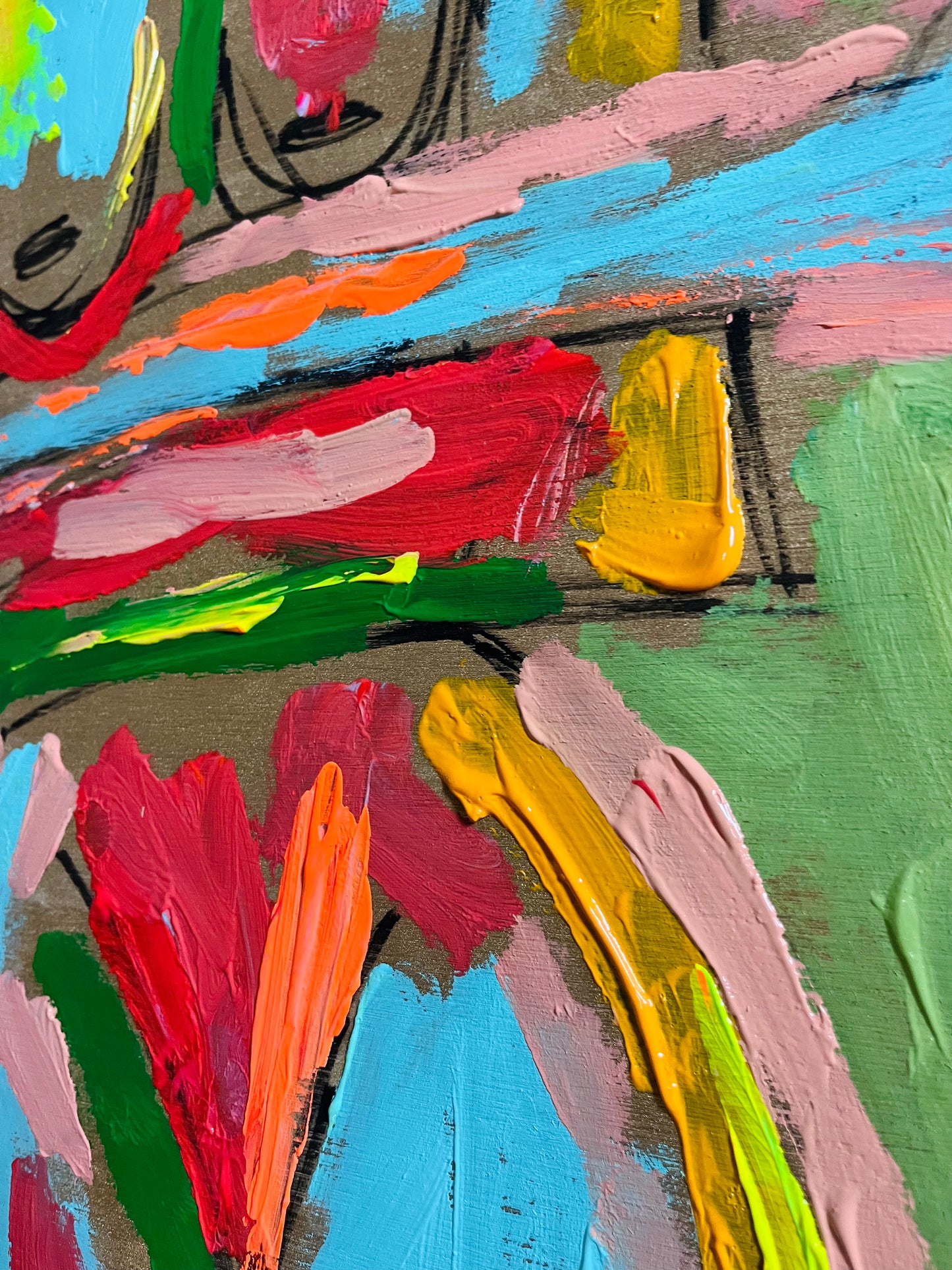 “The Wilderness Within” original painting on wood frame