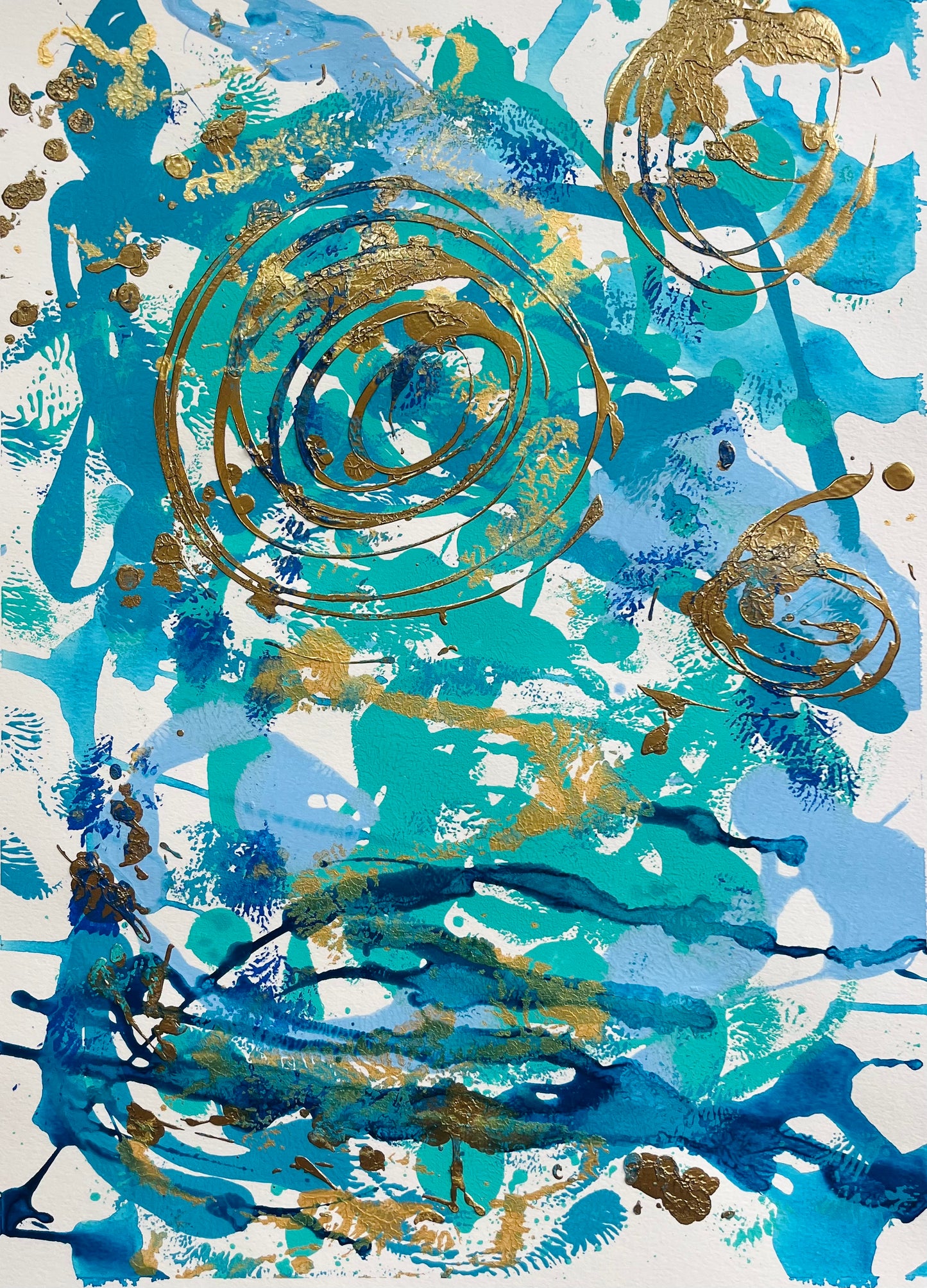 “Force of Love” Original Painting on paper (unframed)