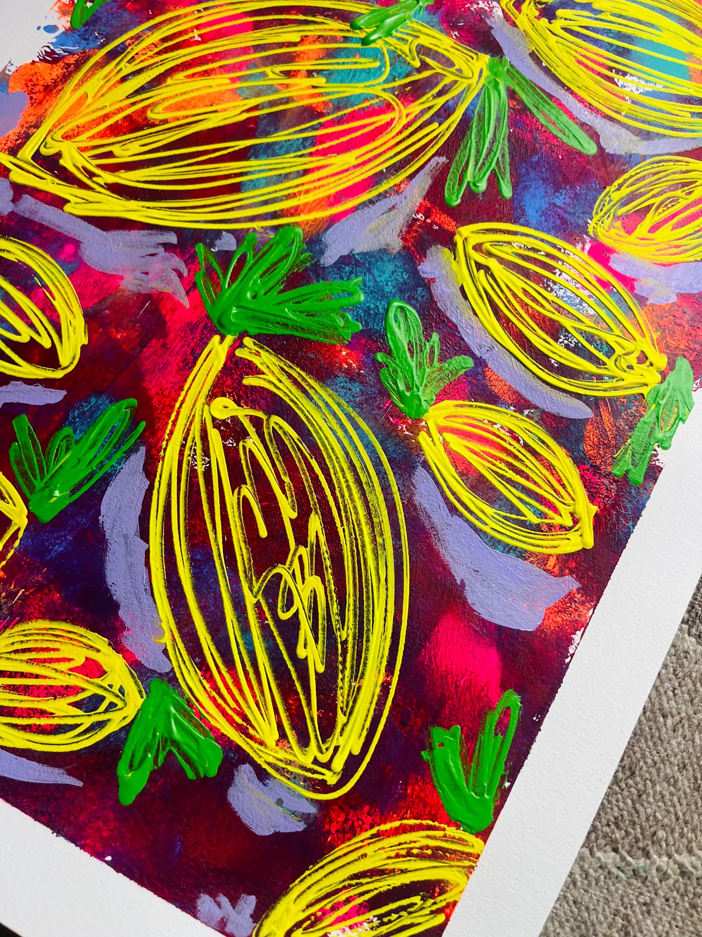 “The Dance Of Life” original painting on paper unframed