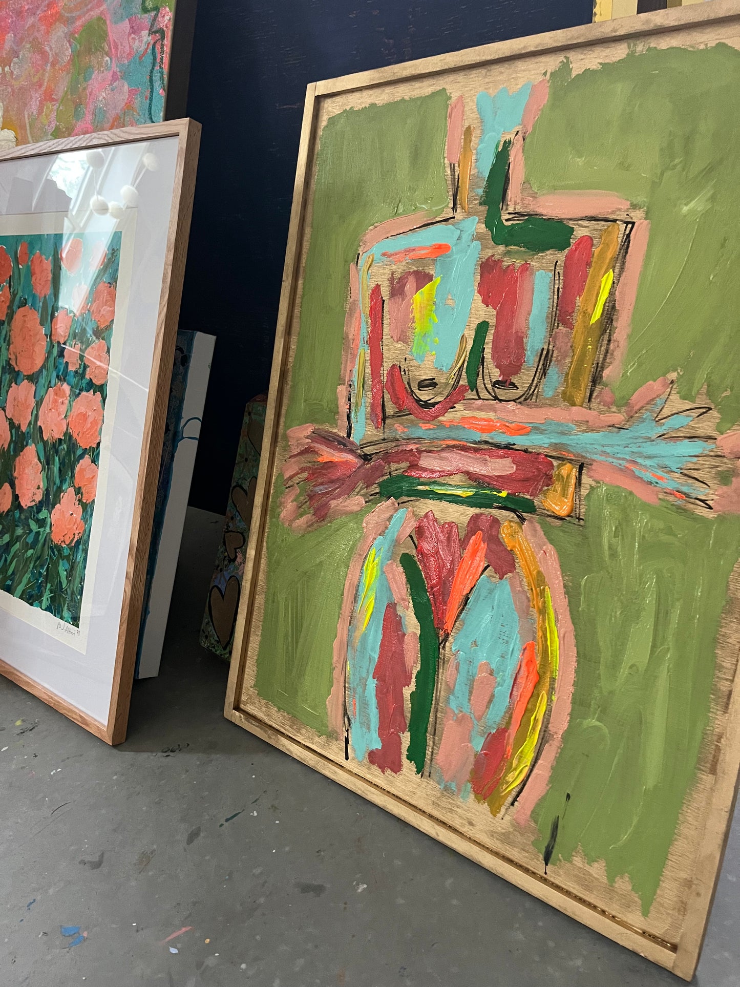 “The Wilderness Within” original painting on wood frame