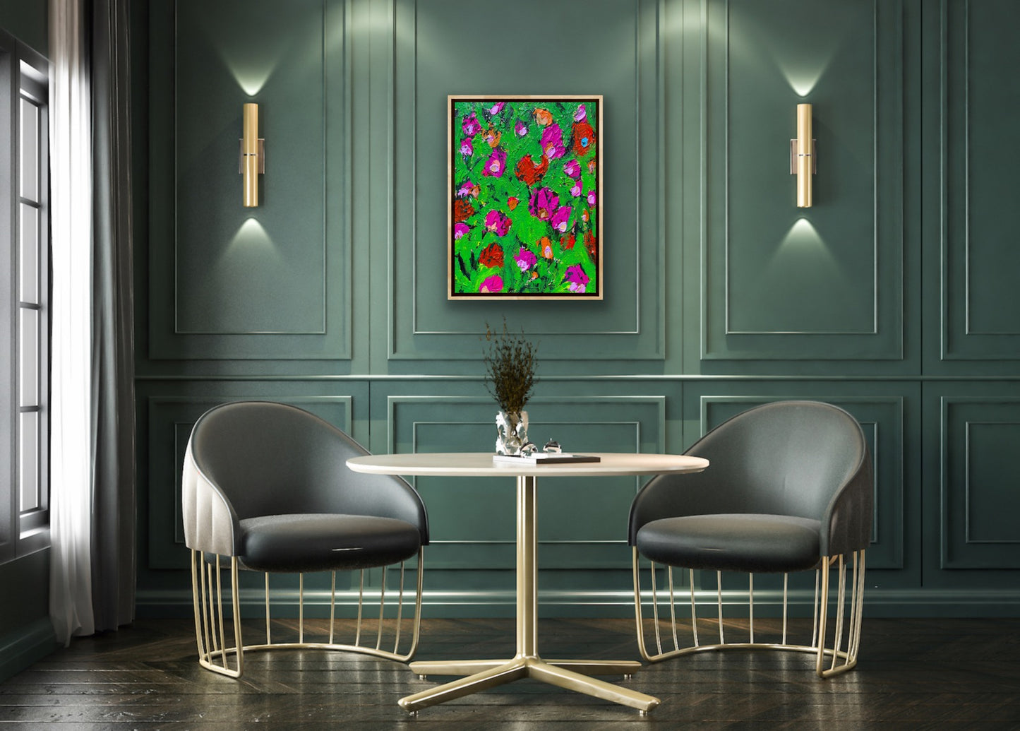 “Flower Dance” Original Painting on canvas