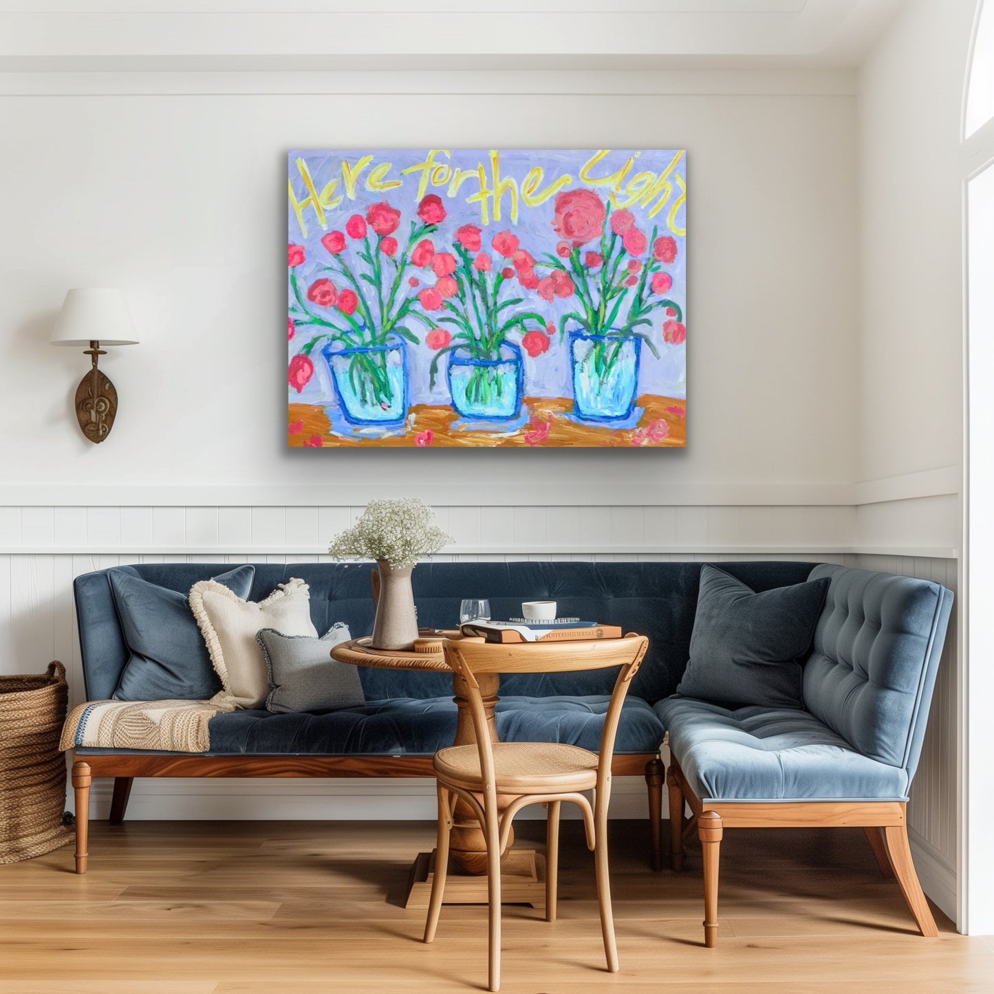 “Here for the Light” original painting on gallery wrapped canvas