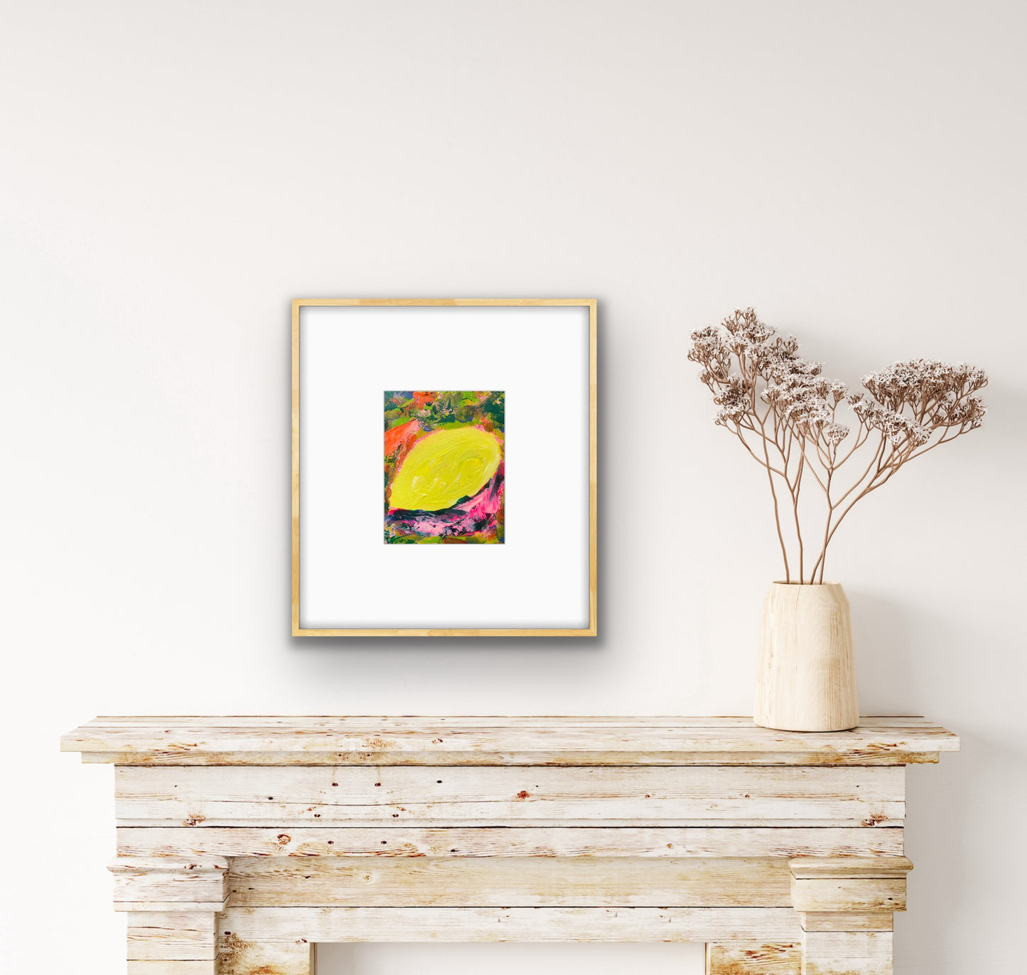 “You Have It All In Your Heart” Original Painting on Paper - Framed