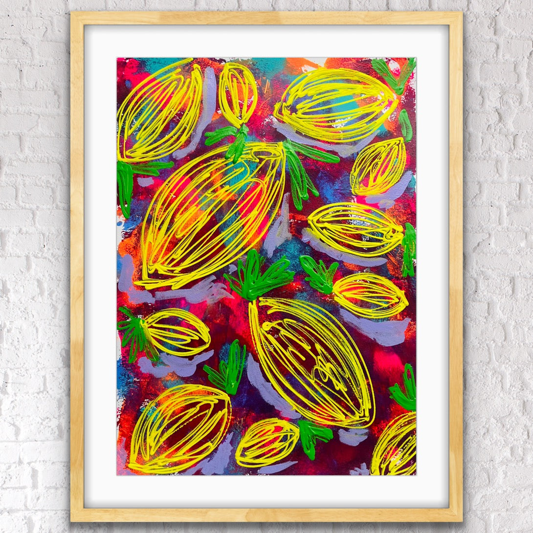 “The Dance Of Life” original painting on paper unframed