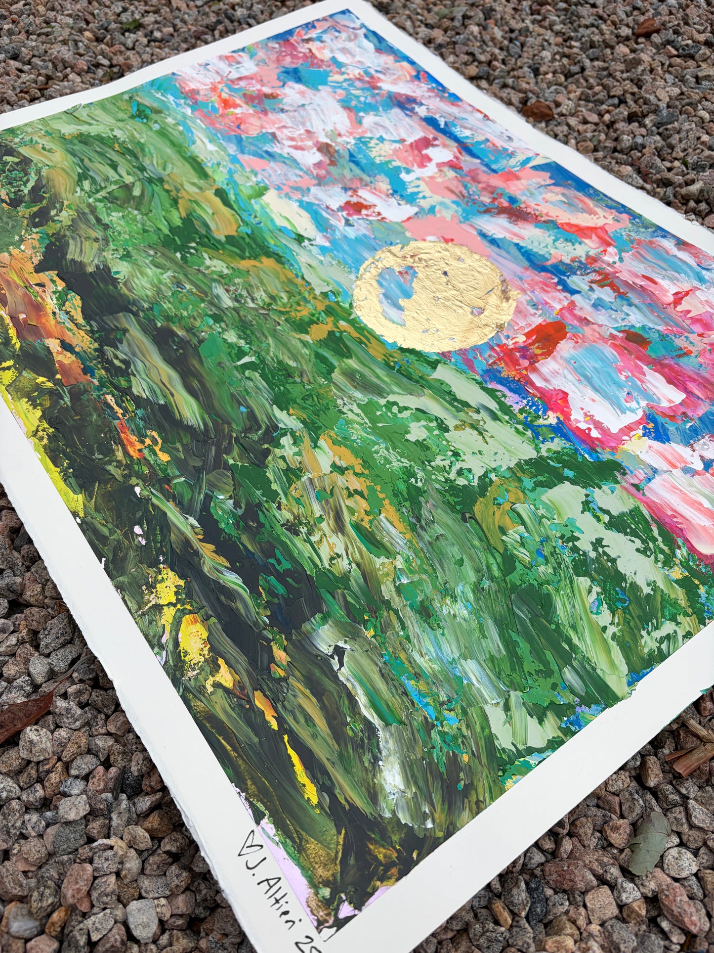 “On the Other Side of Things” original painting on paper (unframed)