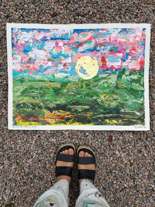 “On the Other Side of Things” original painting on paper (unframed)