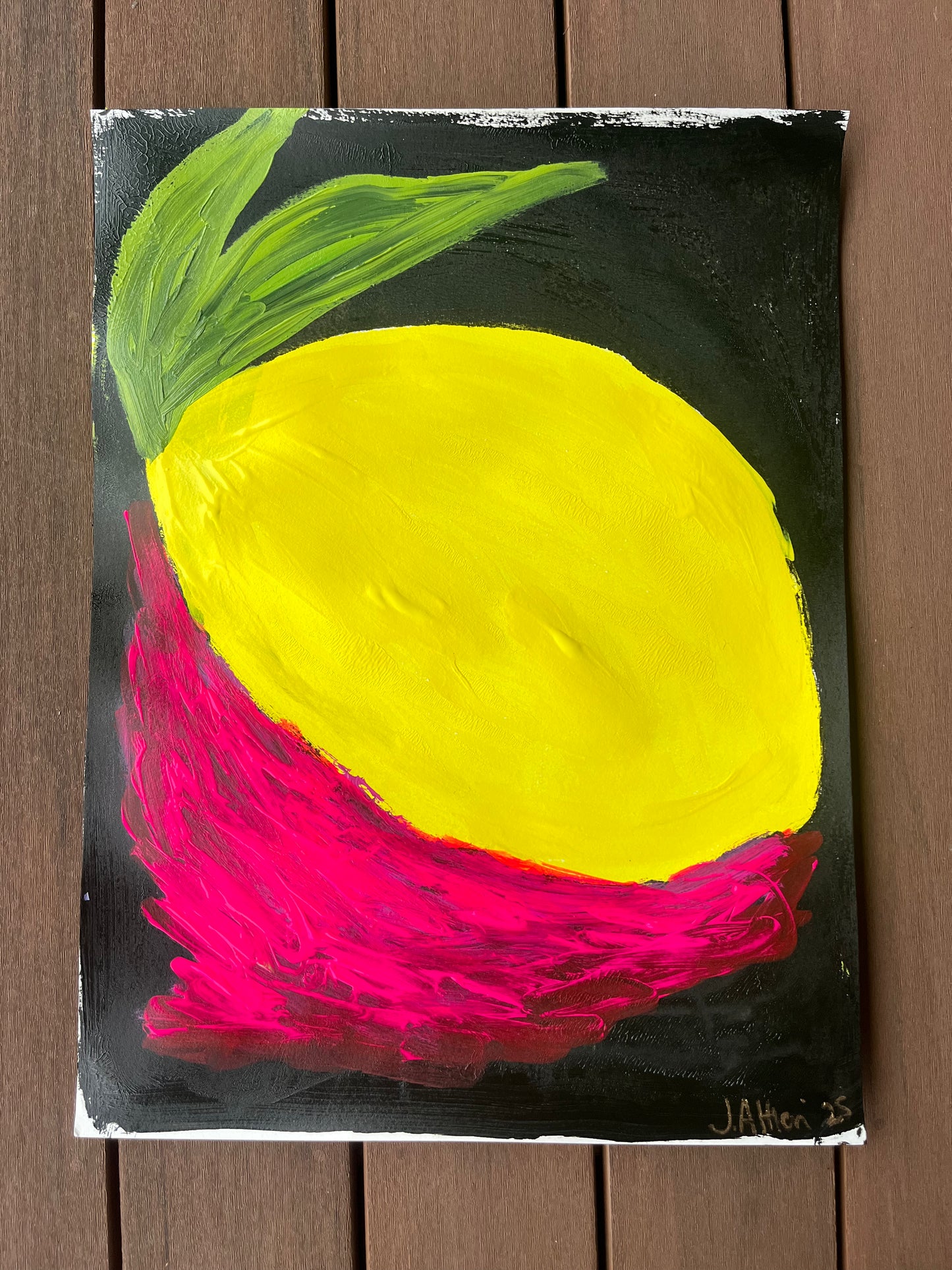 “The Fruitful Darkness” Original painting on paper