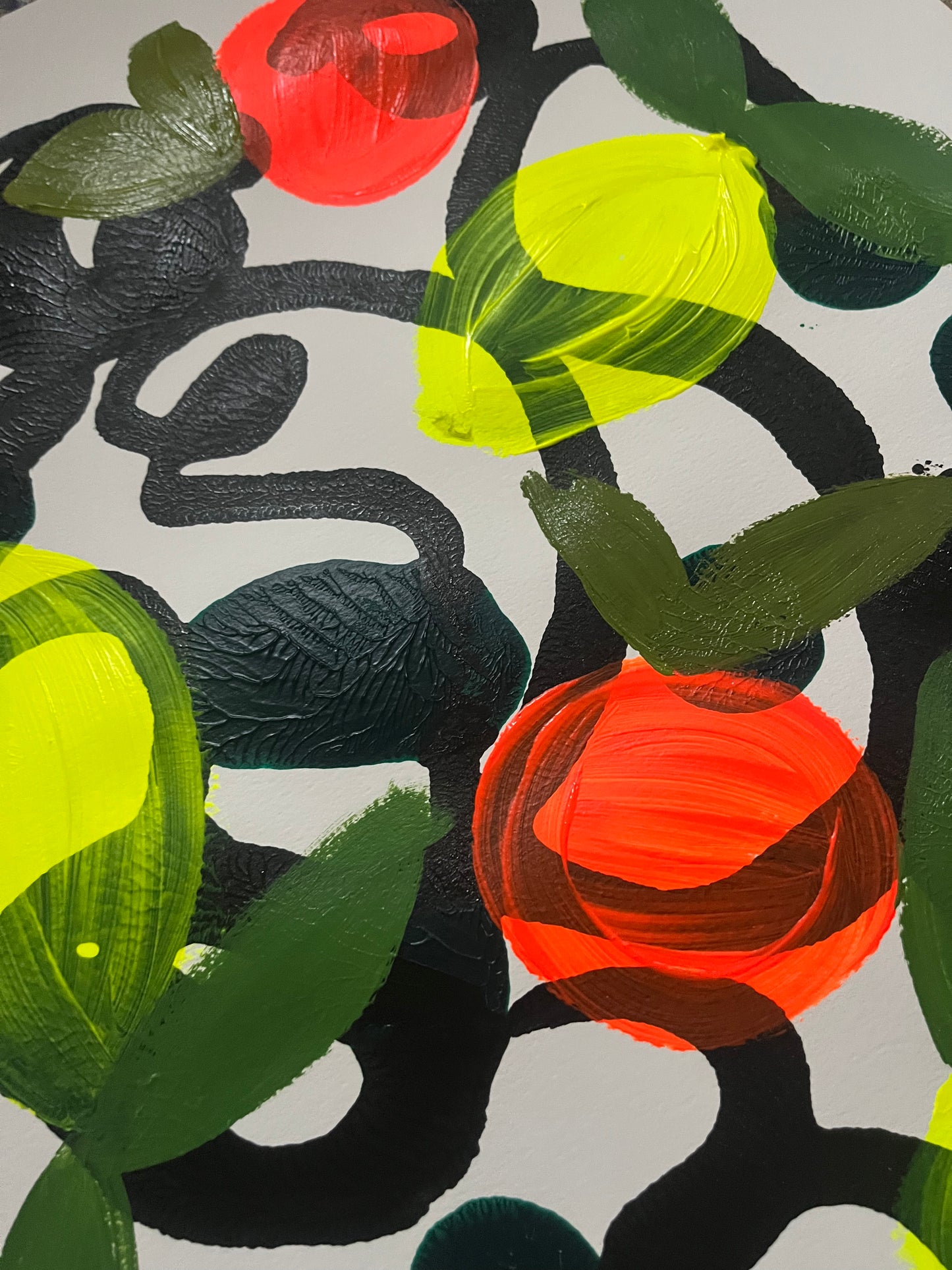 “Only Good Allowed Here” Original Acrylic painting on paper