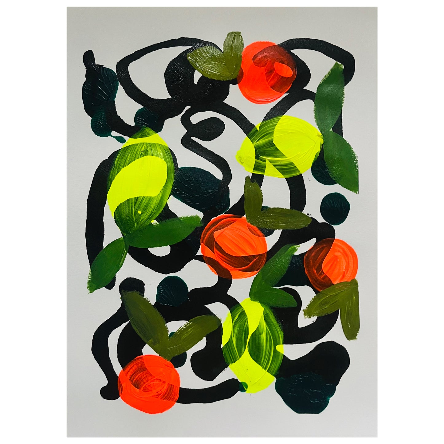 “Only Good Allowed Here” Original Acrylic painting on paper