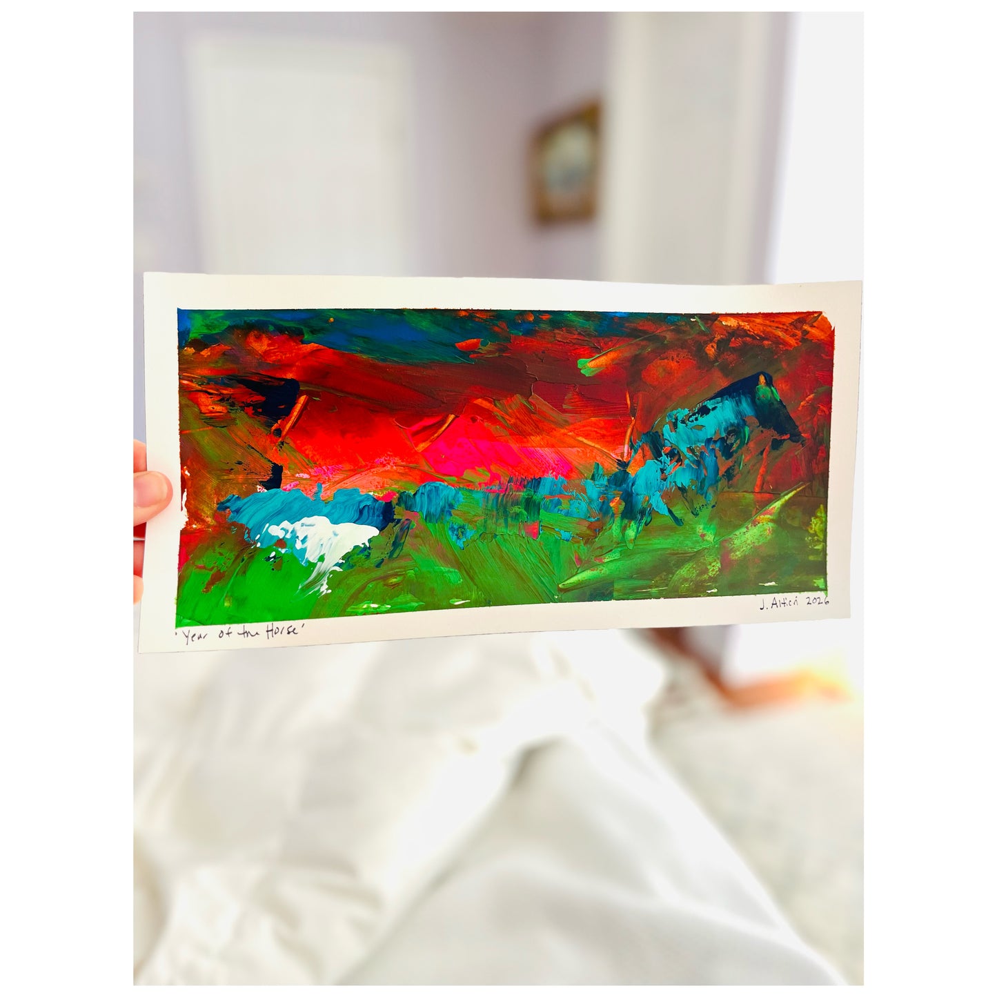 “Year of the Horse” original painting on paper