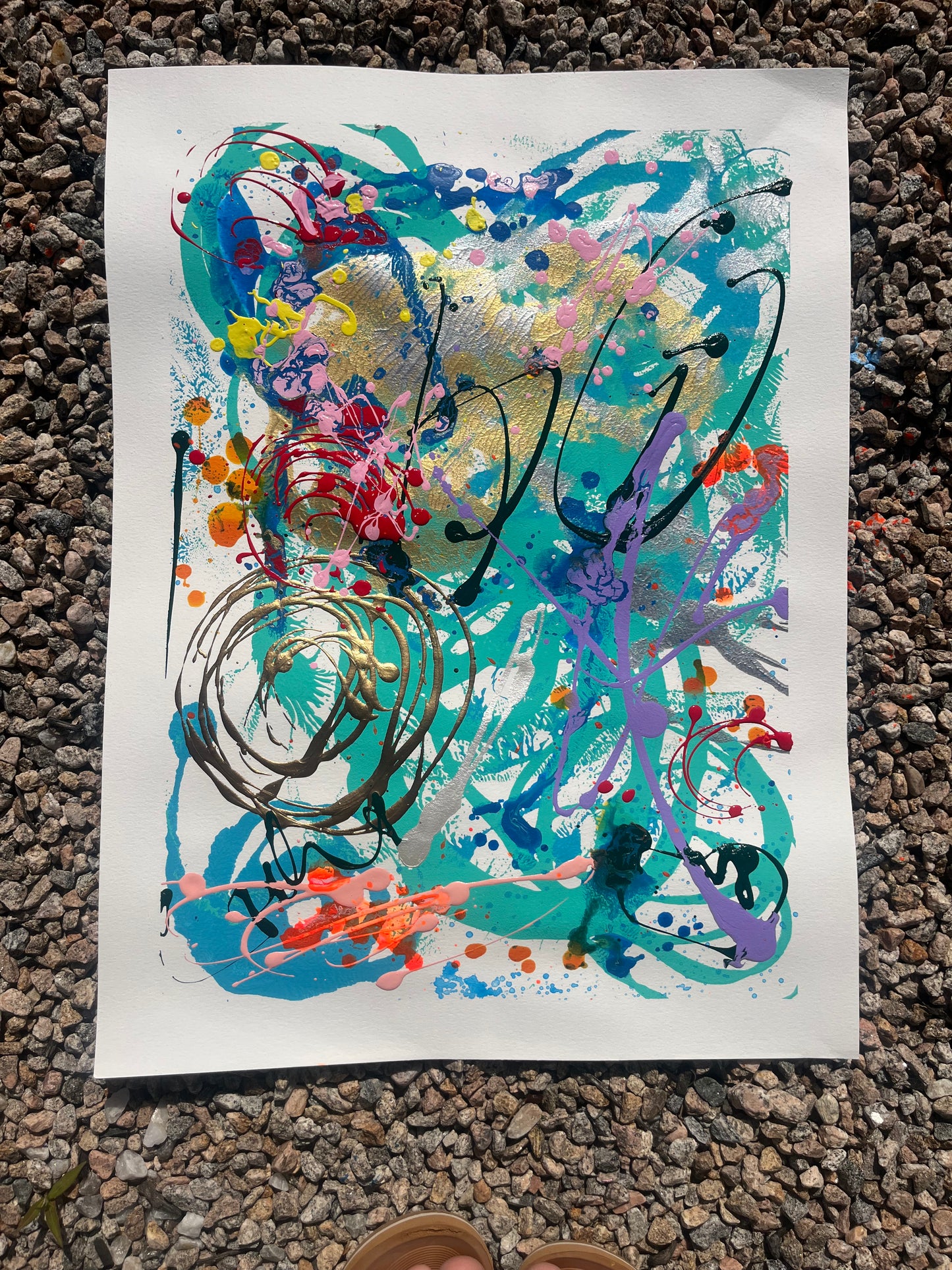 “Splish Splash” original painting on paper (unframed)