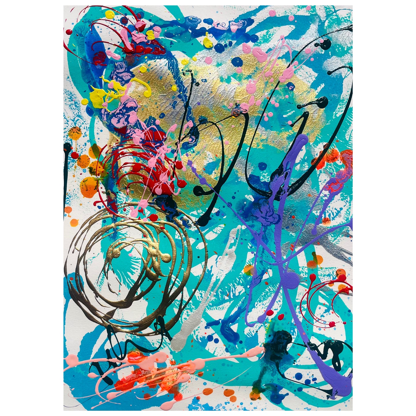 “Splish Splash” original painting on paper (unframed)