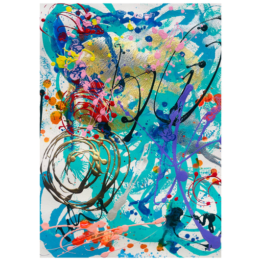 “Splish Splash” original painting on paper (unframed)