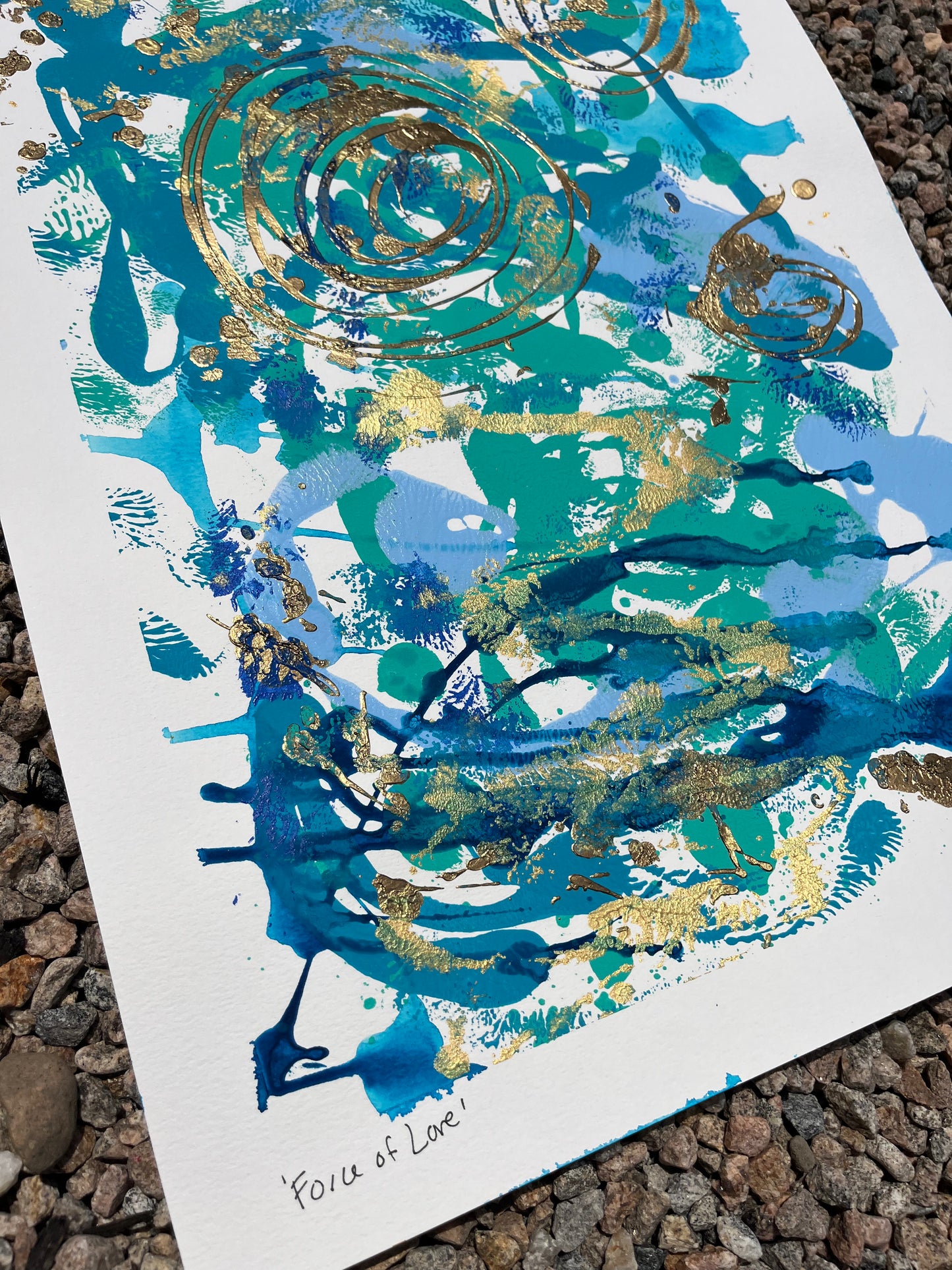 “Force of Love” Original Painting on paper (unframed)