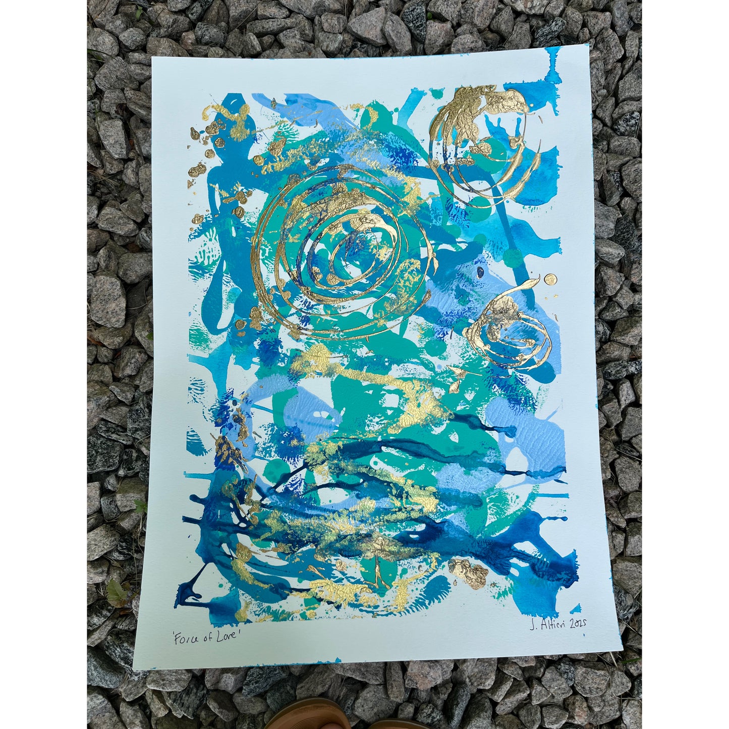 “Force of Love” Original Painting on paper (unframed)