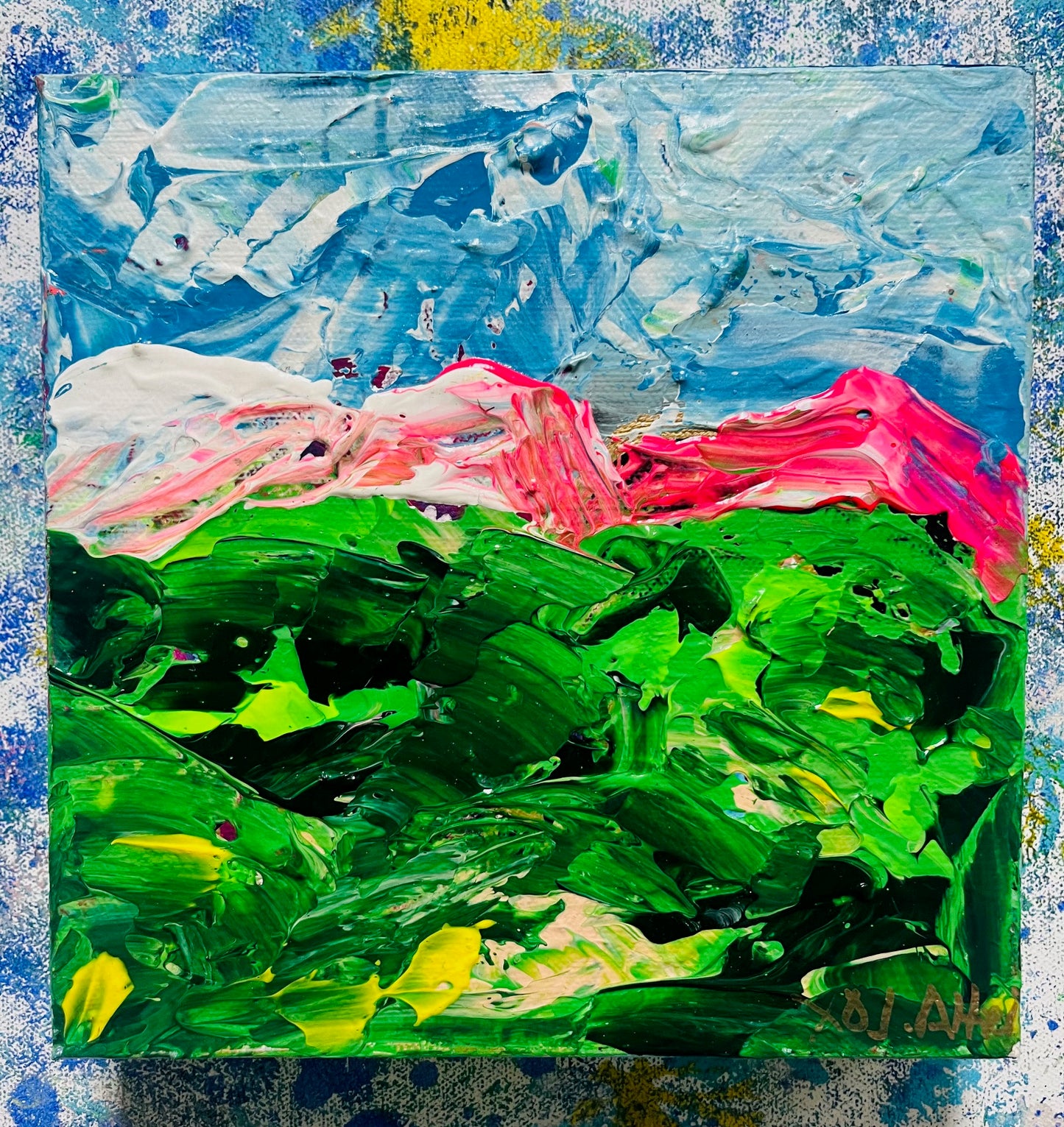 "Free Your Mind" Mini Original Painting on Gallery Wrapped Canvas