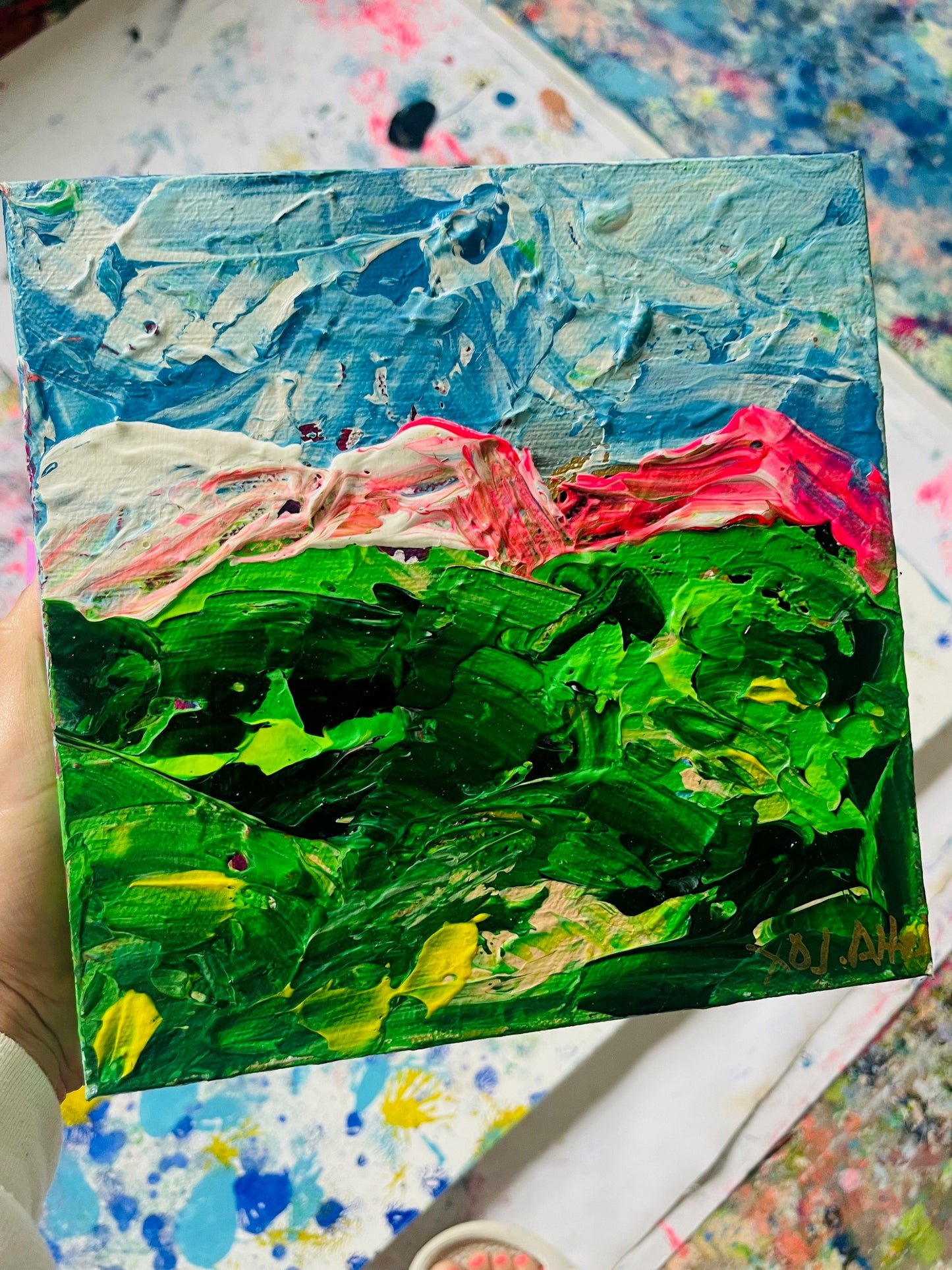 "Free Your Mind" Mini Original Painting on Gallery Wrapped Canvas