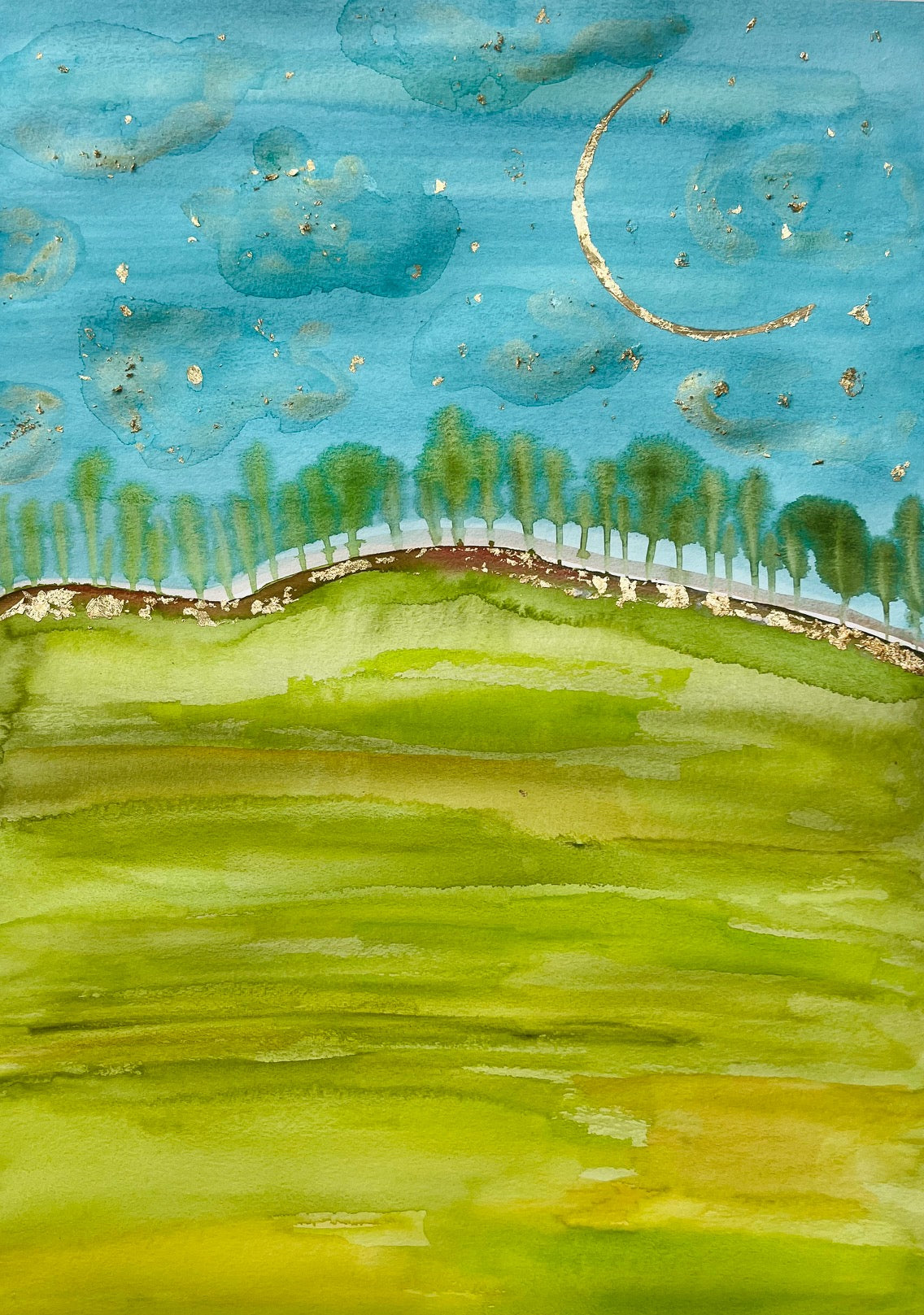 "The Journey Continues" Watercolor Original on Paper