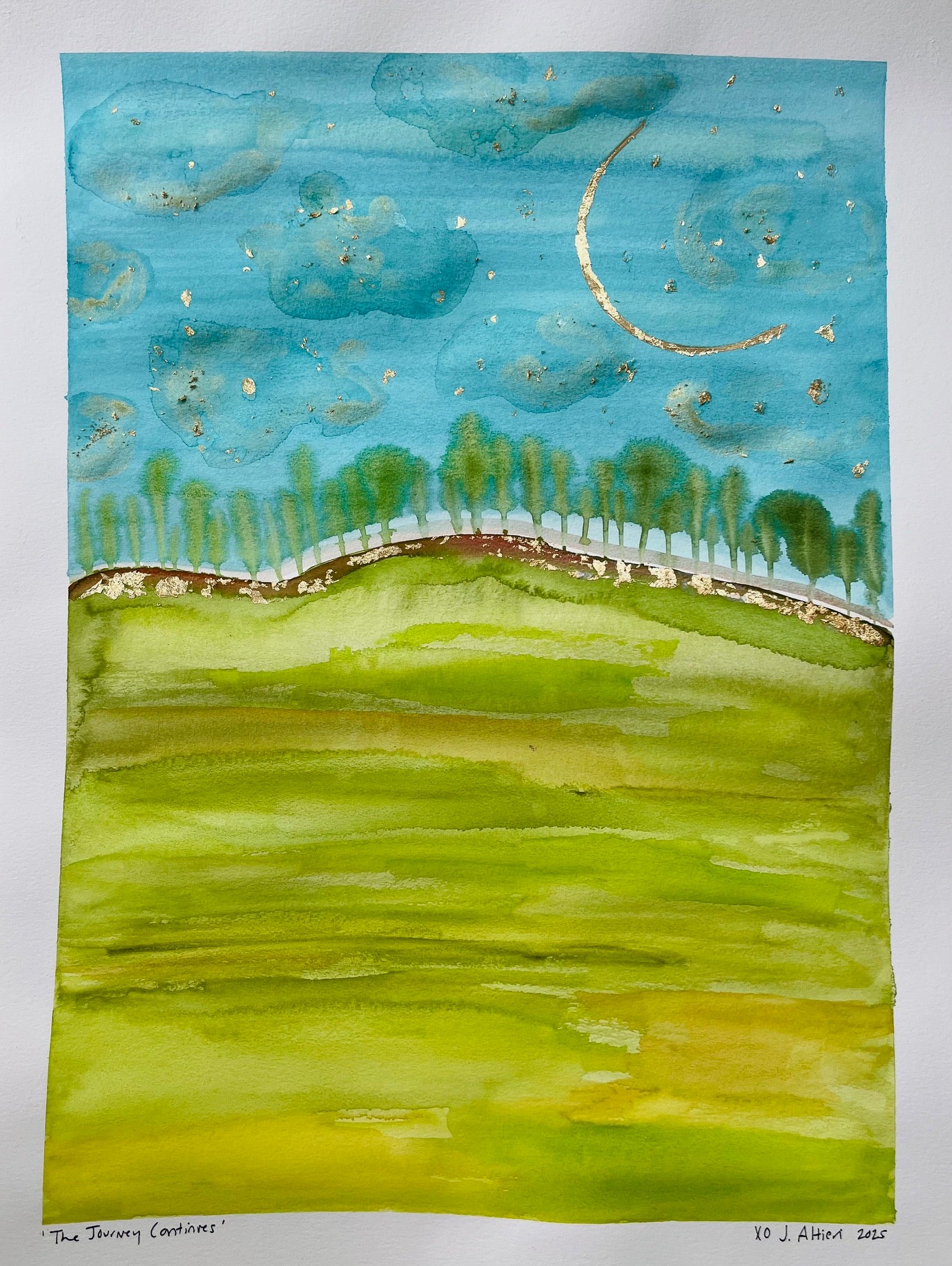 "The Journey Continues" Watercolor Original on Paper