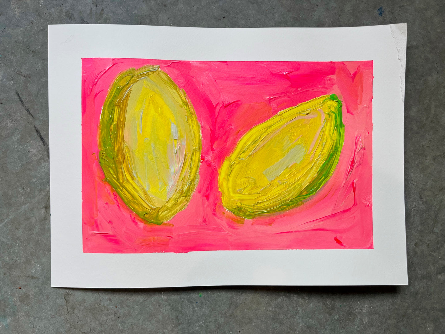 "When Life Be Lemoning" Original Painting on Paper