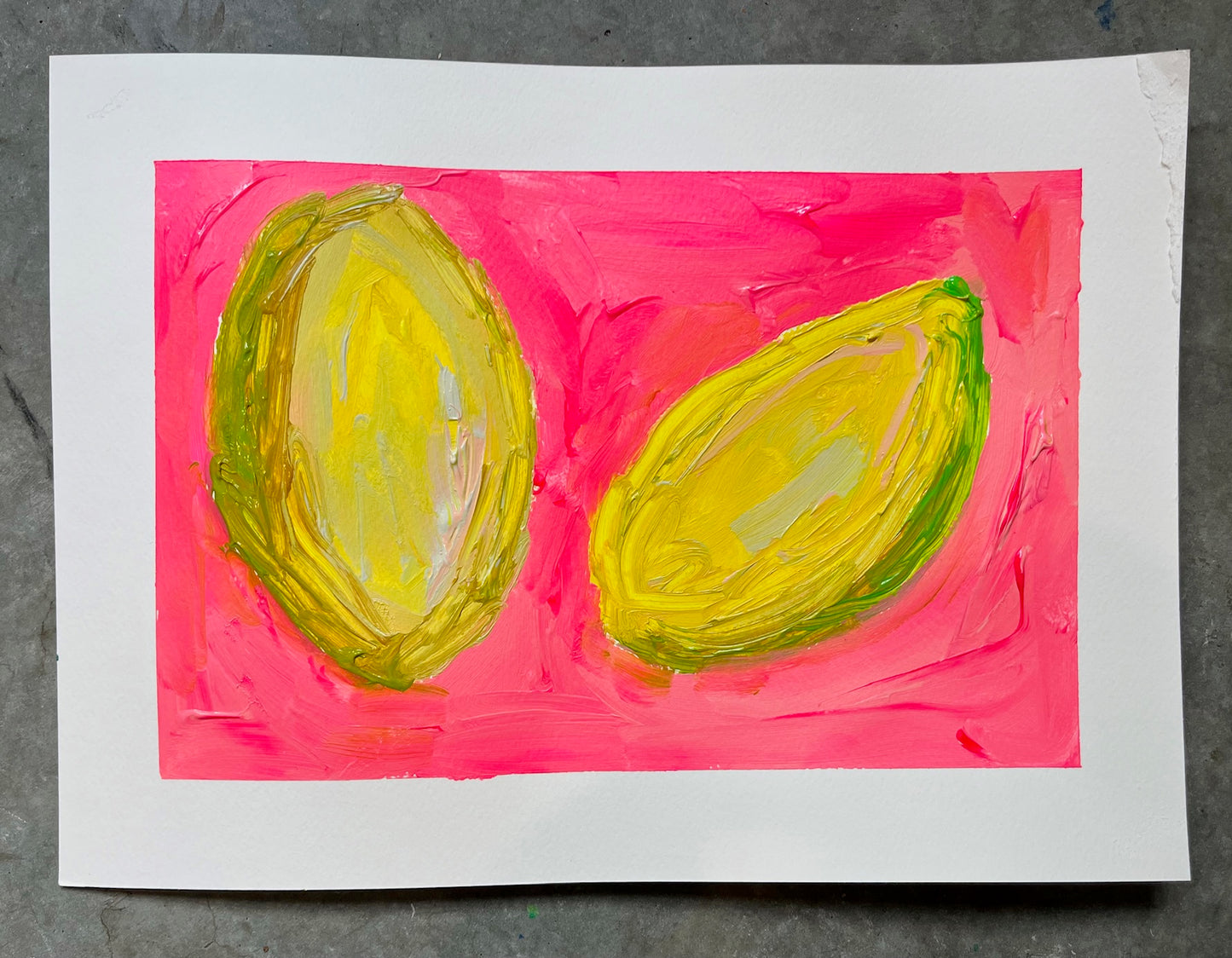 "When Life Be Lemoning" Original Painting on Paper
