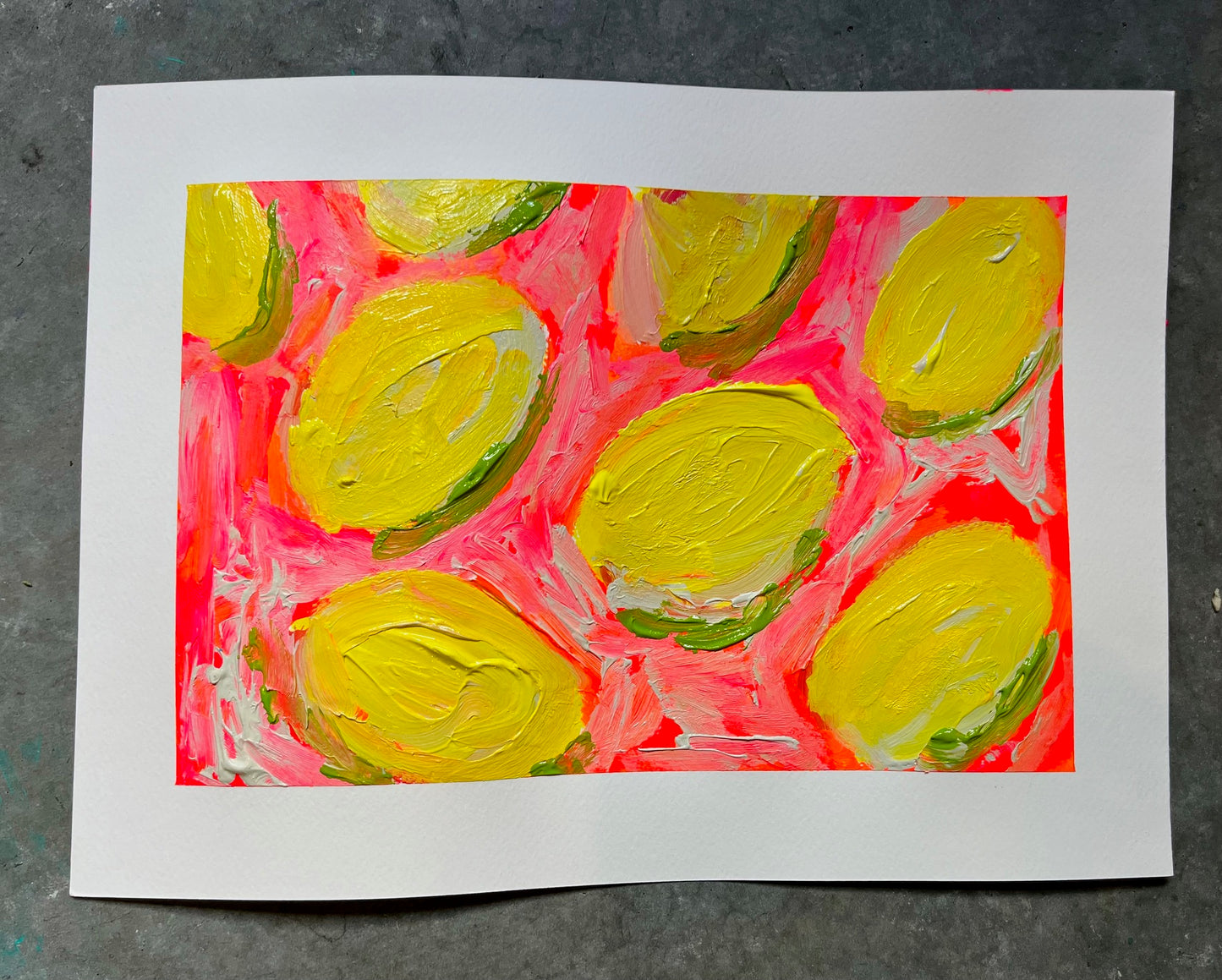 "Easy Peasy Lemon Squeezy" Original Painting on Paper