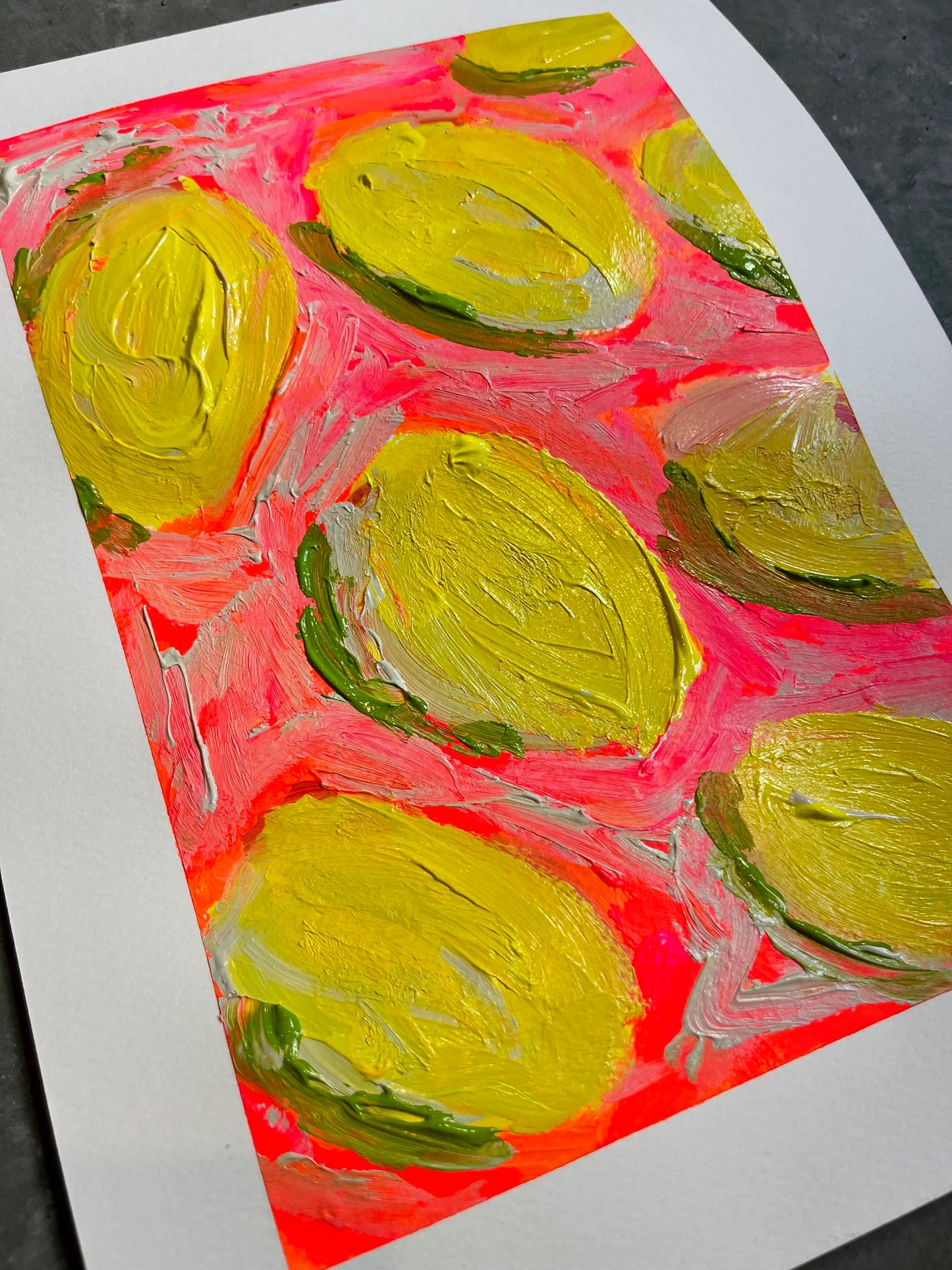 "Easy Peasy Lemon Squeezy" Original Painting on Paper