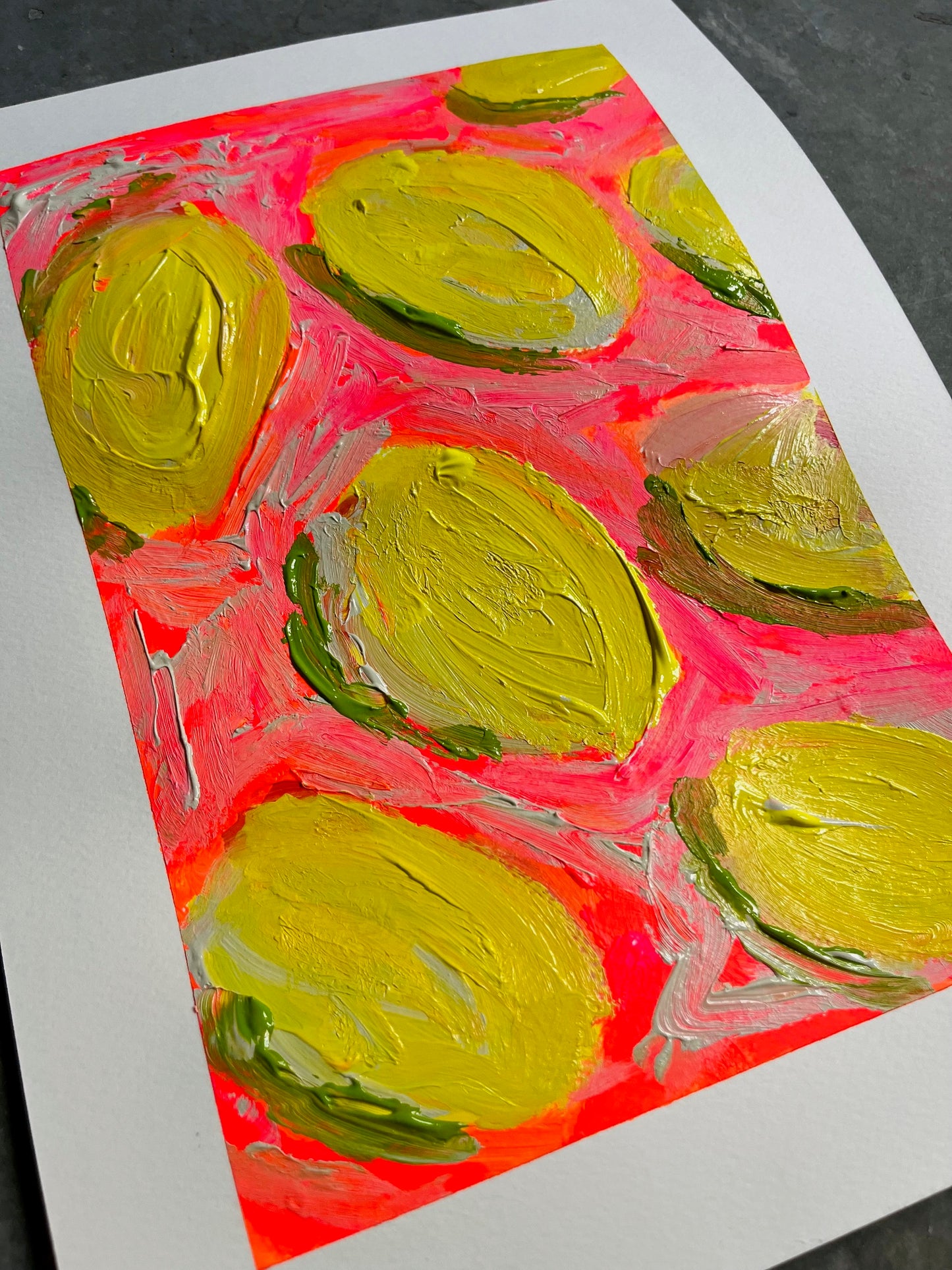 "Easy Peasy Lemon Squeezy" Original Painting on Paper