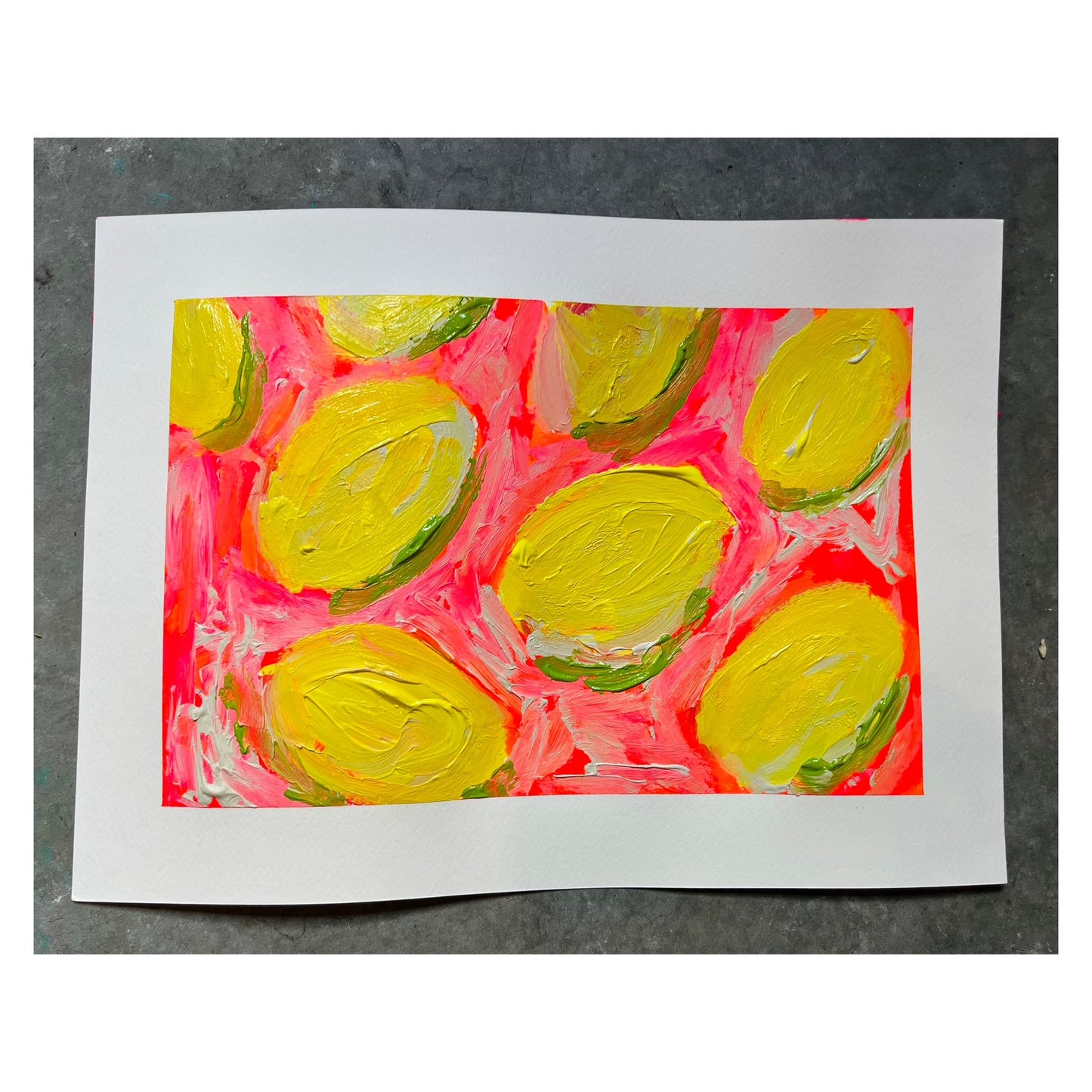 "Easy Peasy Lemon Squeezy" Original Painting on Paper