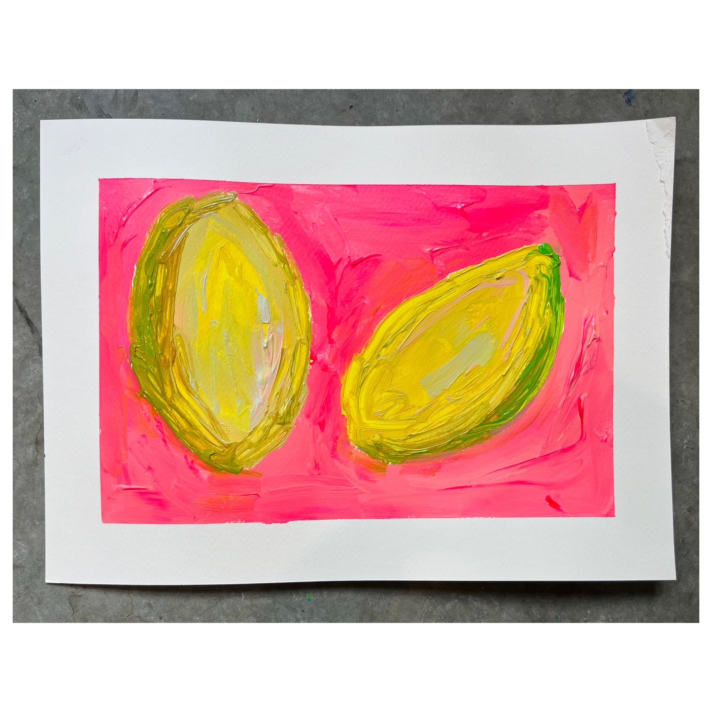 "When Life Be Lemoning" Original Painting on Paper