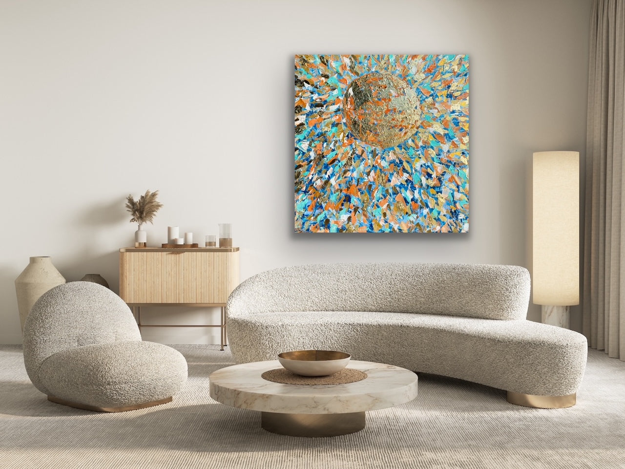 "Hace Sol" Original Painting on Gallery Wrapped Canvas.