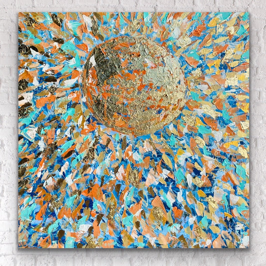 "Hace Sol" Original Painting on Gallery Wrapped Canvas.