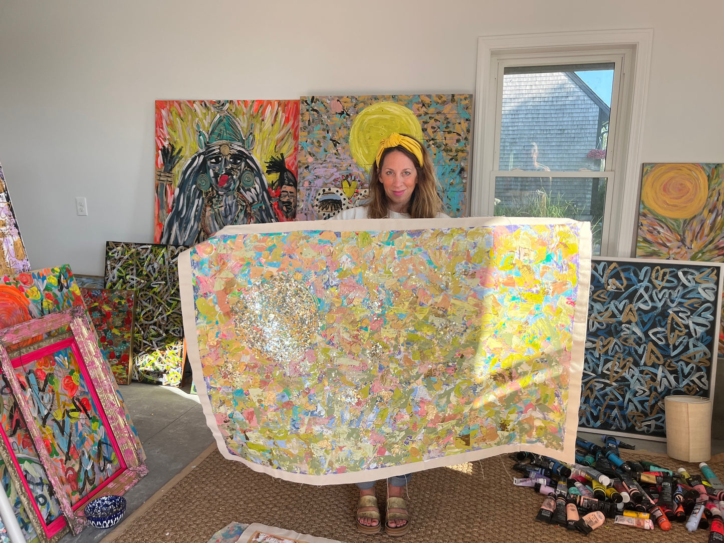 "Vibrational Invitation" Original Artwork on Loose Canvas Cloth