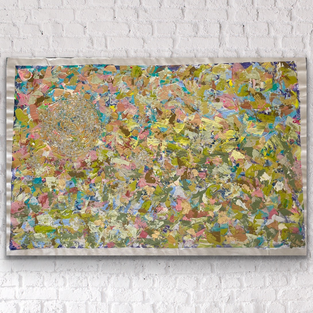 "Vibrational Invitation" Original Artwork on Loose Canvas Cloth