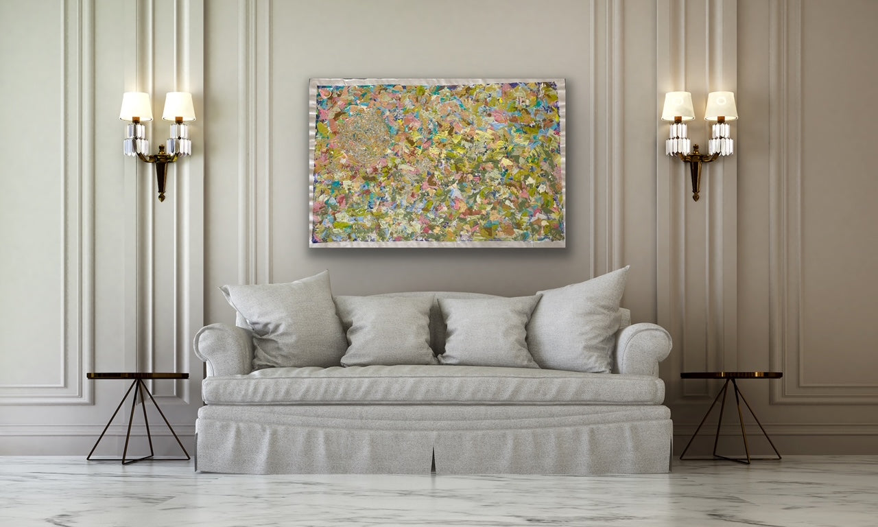 "Vibrational Invitation" Original Artwork on Loose Canvas Cloth